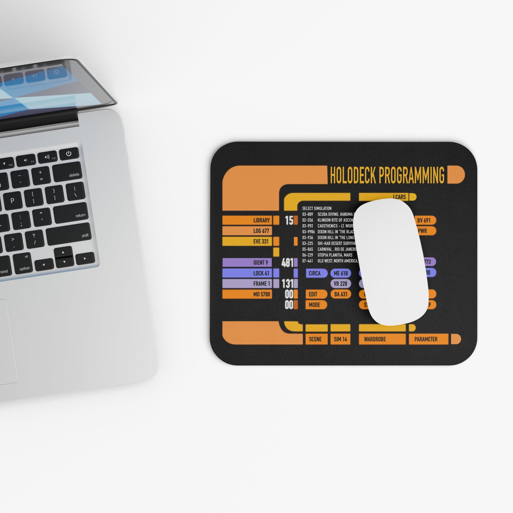 Holodeck Control LCARS Mouse Pad TNG