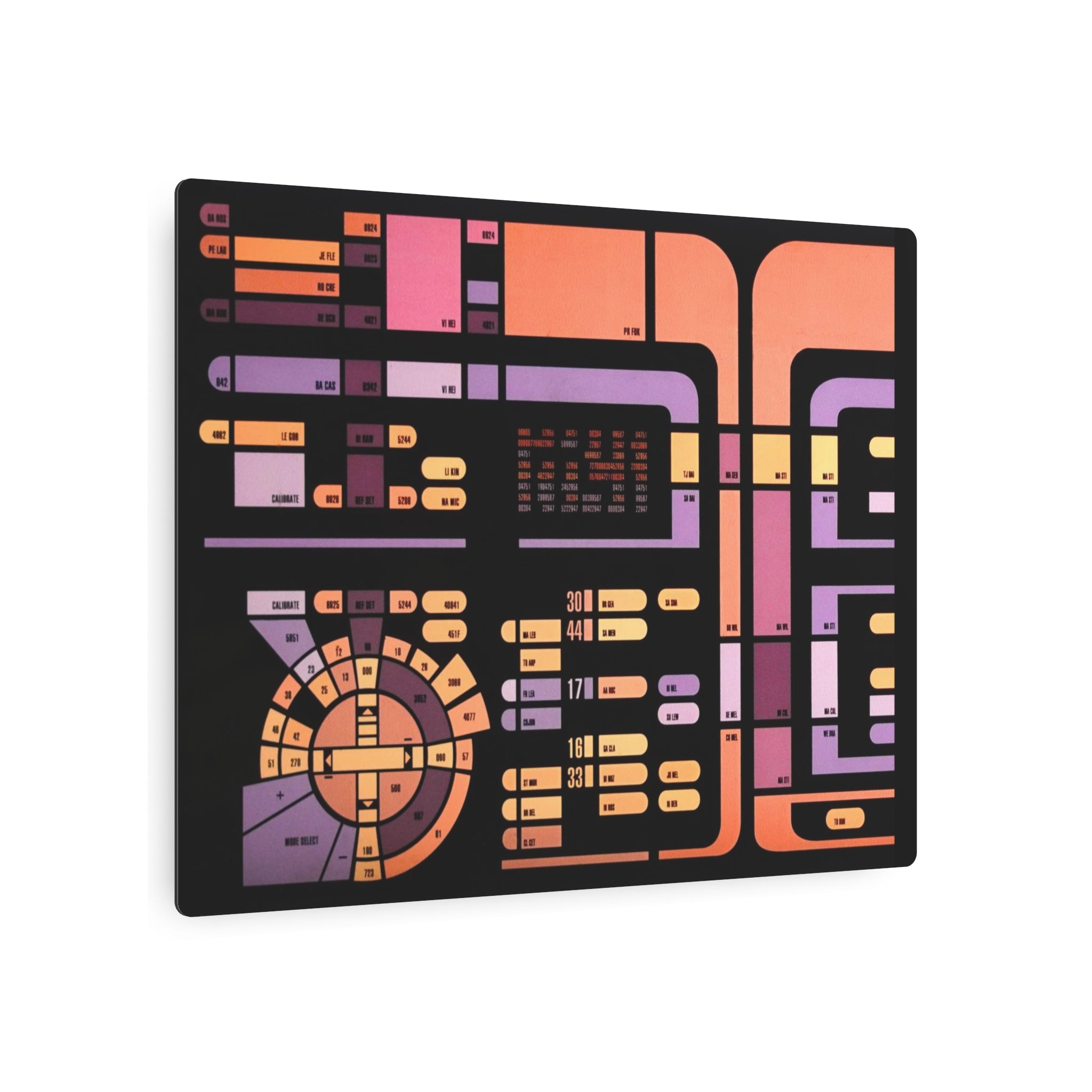 TNG Image of a Screen Used LCARS Control Panel Prop Art