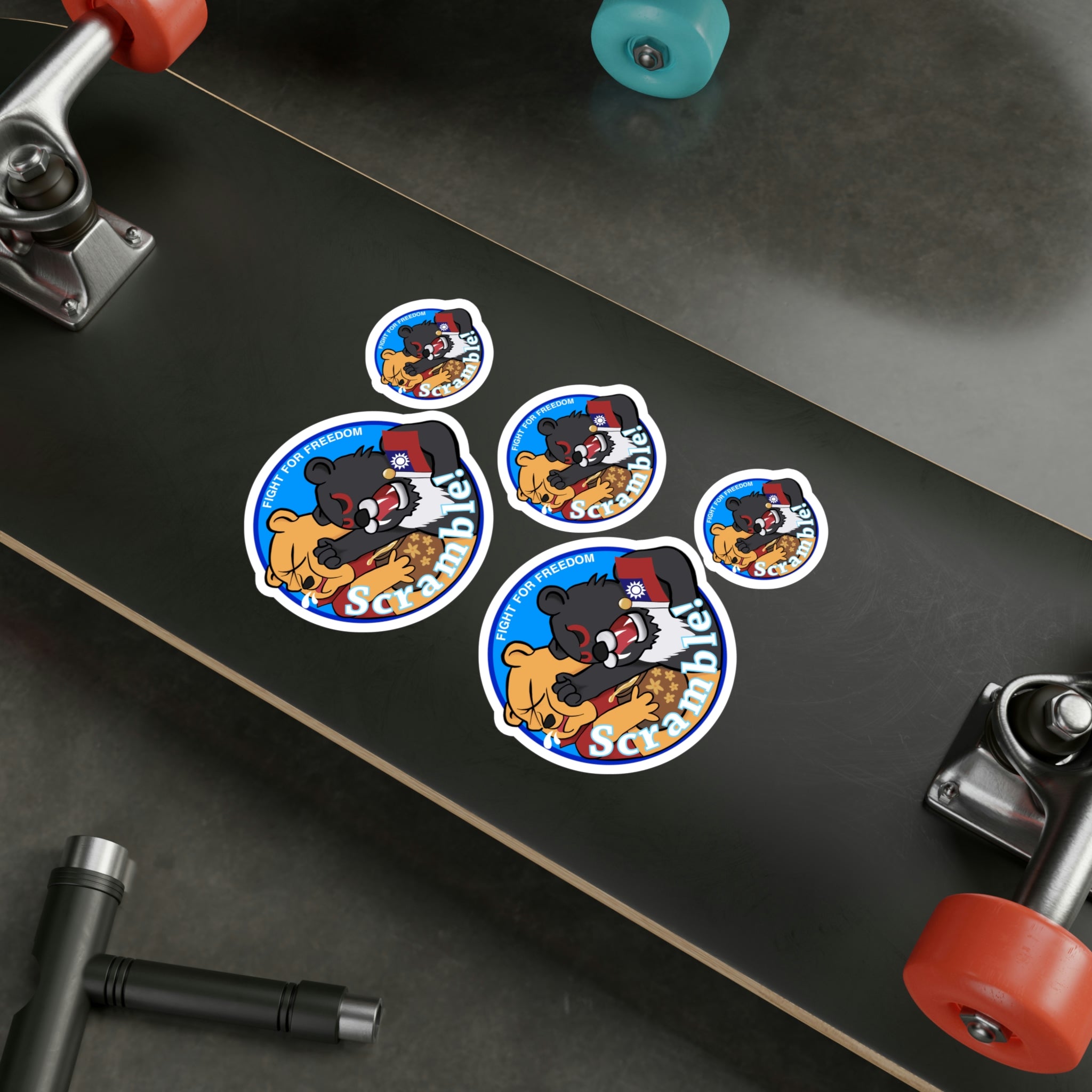 Taiwan Air Force Punching Winnie the Pooh Decal / Sticker Shirt Xi Jinping China Scramble!