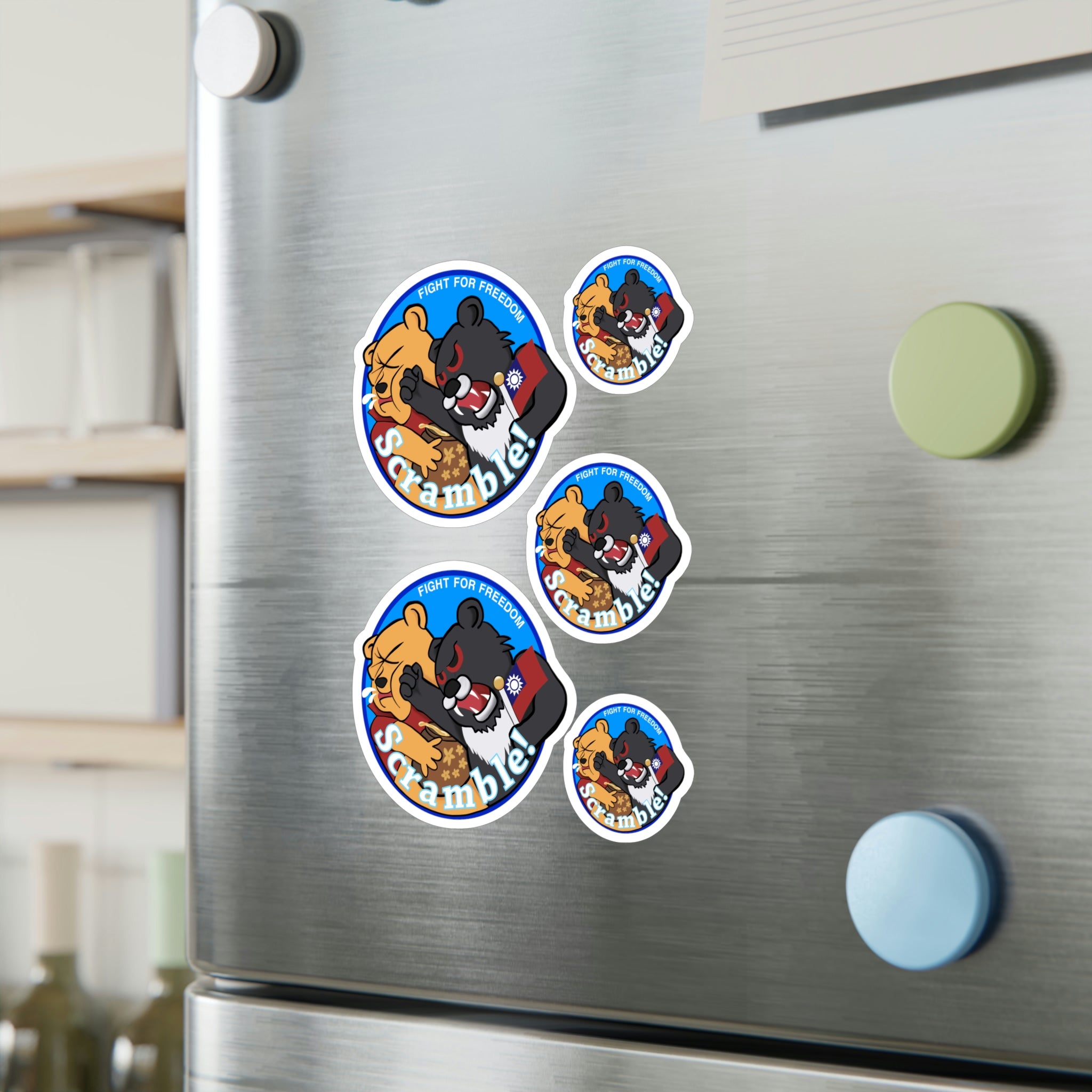 Taiwan Air Force Punching Winnie the Pooh Decal / Sticker Shirt Xi Jinping China Scramble!