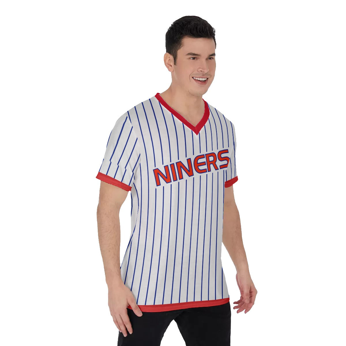 Benchwarmers Pinstriped Baseball Jersey