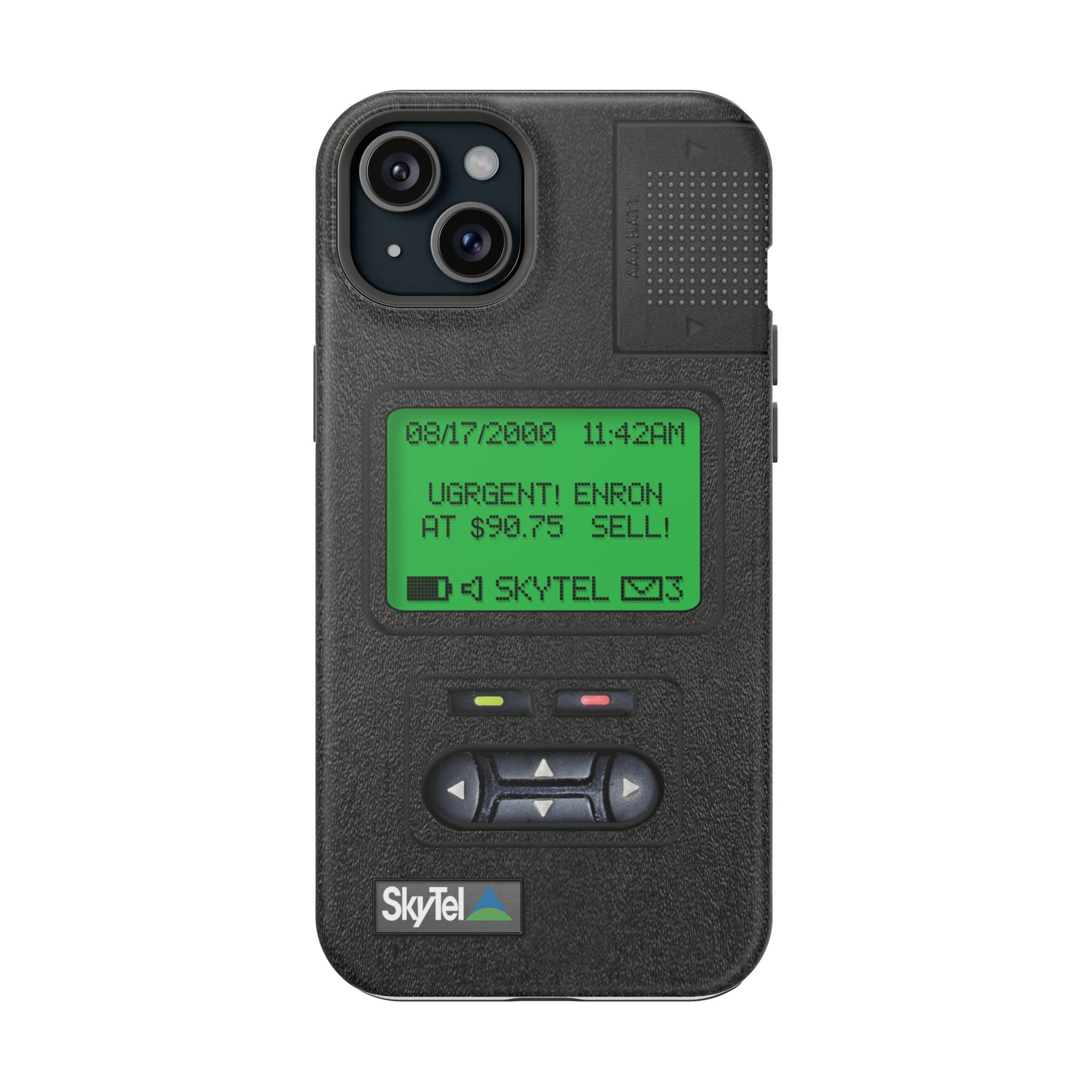 Pager Look Retro Tech Phone Case for iPhone Beeper - MagSafe Compatible - Duel layer Protection
