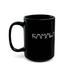 Kamila Harris Cat Lady Cat Lettering Black Mug