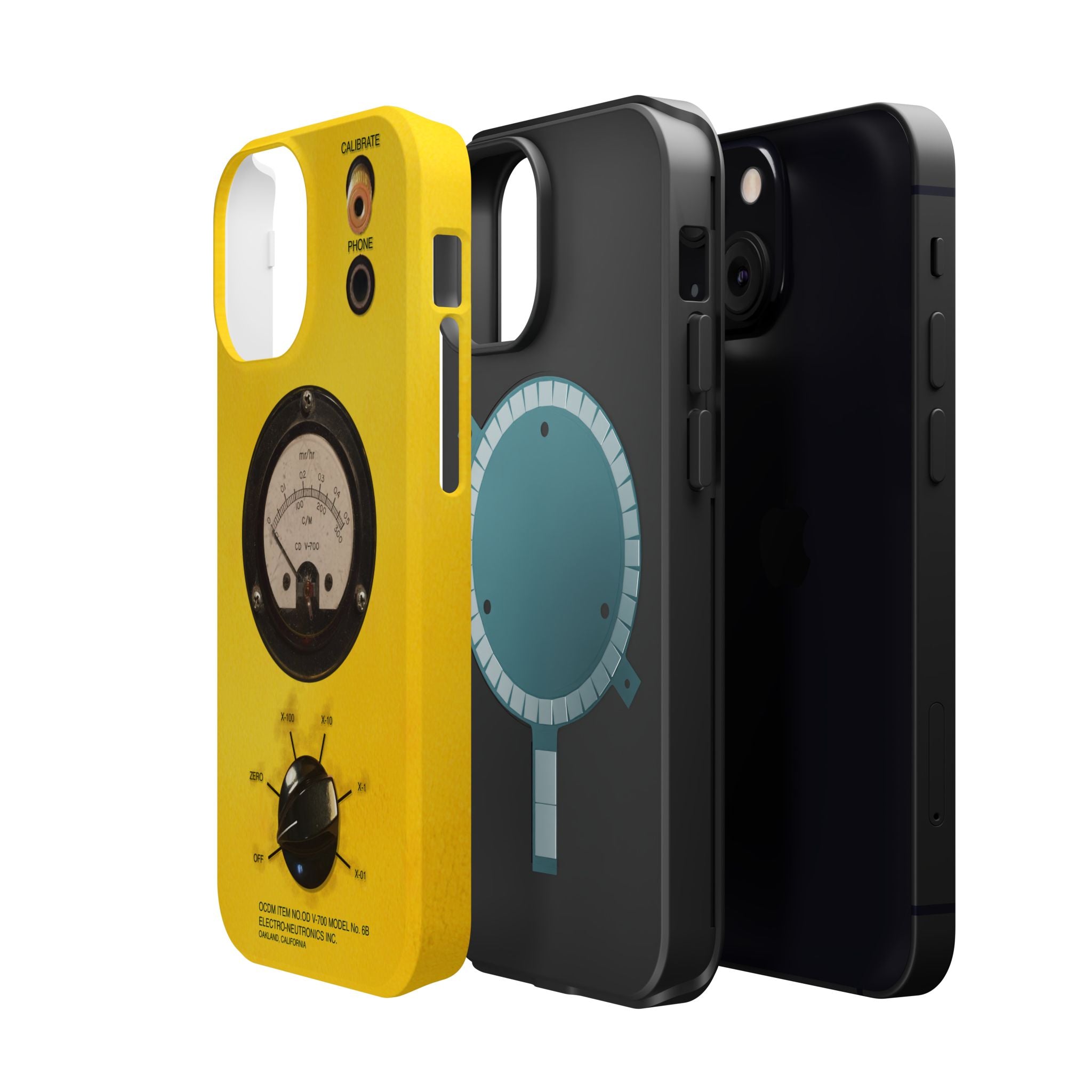 Fallout Geiger Counter Look iPhone Case 16 15 14 13 Magnetic Impact-Resistant
