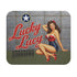 Lucky Lucy WWII Pinup Mouse Pad, Vintage Nose Art, Retro Bombshell Aviation Desk Mat, Warbird Gift, 9x8 Inch