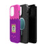 Virtual Pet Magnetic iPhone MagSafe Compatible Impact-Resistant Case Retro 90s