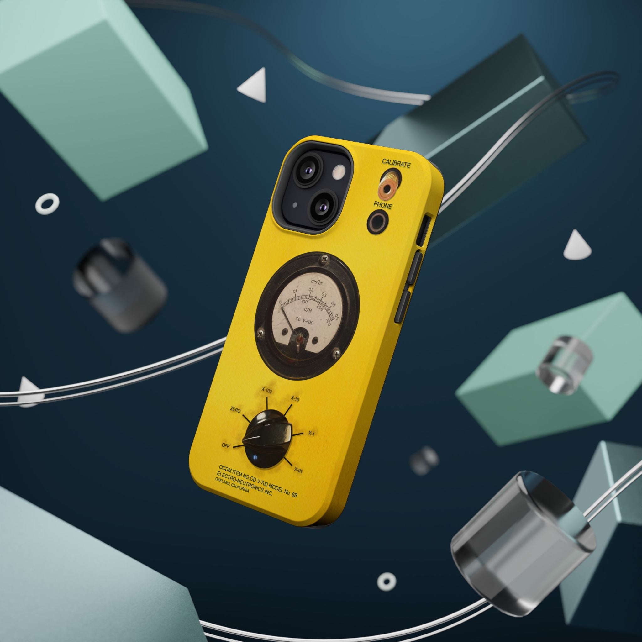 Fallout Geiger Counter Look iPhone Case 16 15 14 13 Magnetic Impact-Resistant