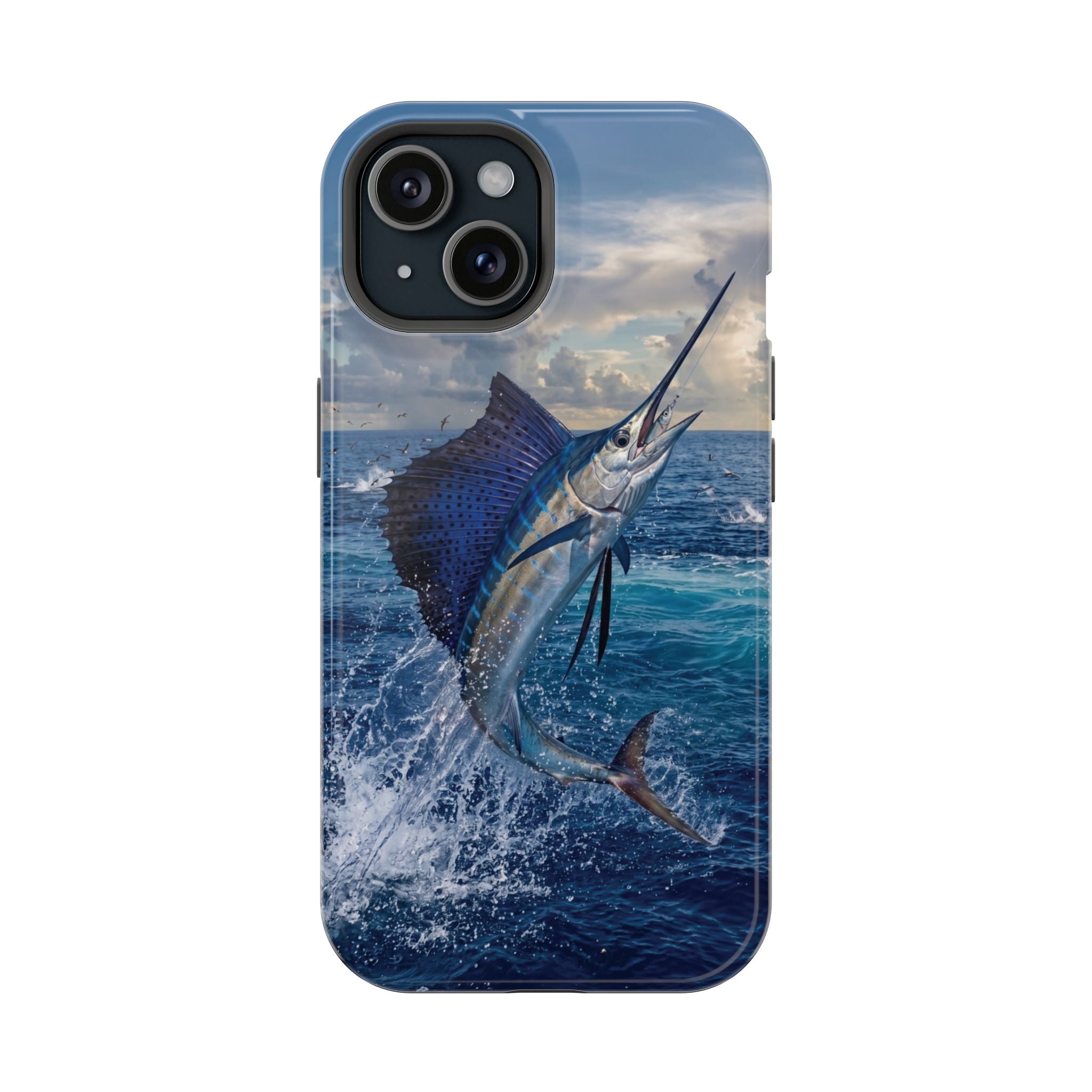 Sailfish Fishing Phone Case MagSafe Compatible for iPhone & Samsung Galaxy | Sailfish Fisherman Gift | Dual Layer Tough Case
