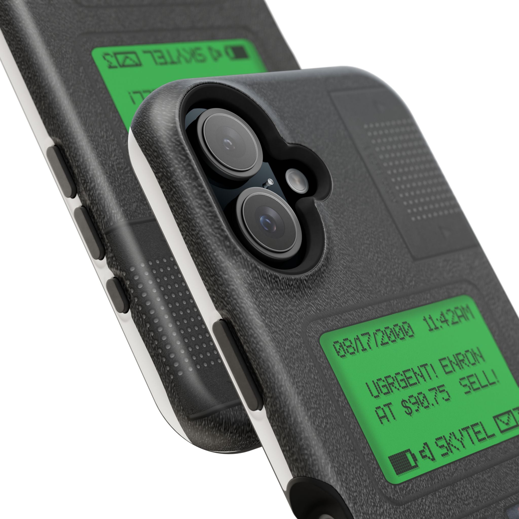 Pager Look Retro Tech Phone Case for iPhone Beeper - MagSafe Compatible - Duel layer Protection