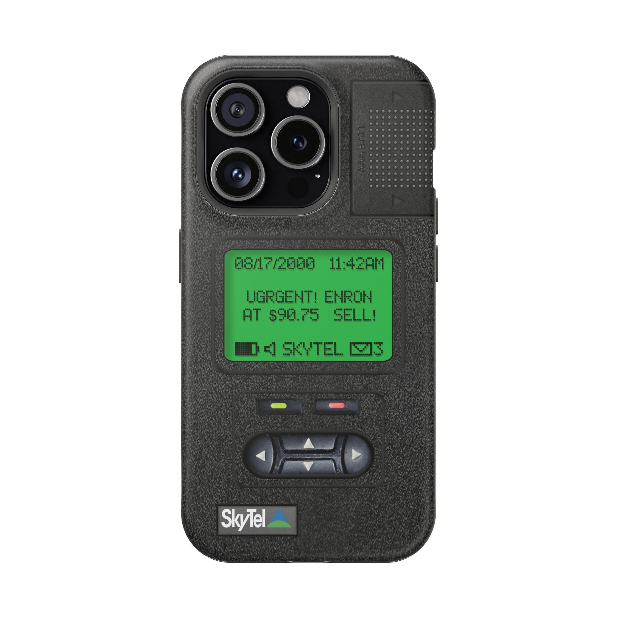 Pager Look Retro Tech Phone Case for iPhone Beeper - MagSafe Compatible - Duel layer Protection