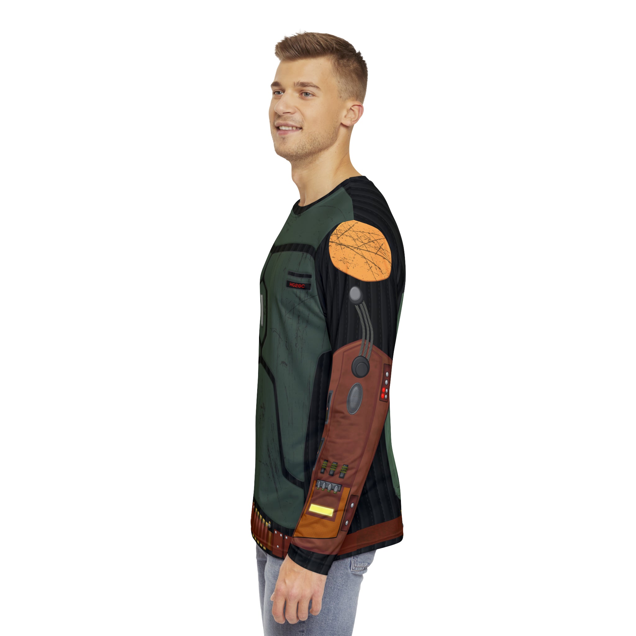 Bounty Hunter Beskar Armor Cosplay Long Sleeve Shirt