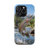 Rainbow Trout Fishing Fish Phone Case MagSafe Compatible for iPhone & Samsung Galaxy | Trout Fisherman Gift | Dual Layer Tough Case