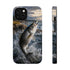 Striped Bass Fishing Fish Phone Case MagSafe Compatible for iPhone & Samsung Galaxy | Striper Fisherman Gift | Dual Layer Tough Case