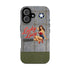 WWII Pinup Phone Case, Lucky Lucy Nose Art, MagSafe Dual Layer Case for iPhone & Samsung Galaxy, Vintage Aircraft Art