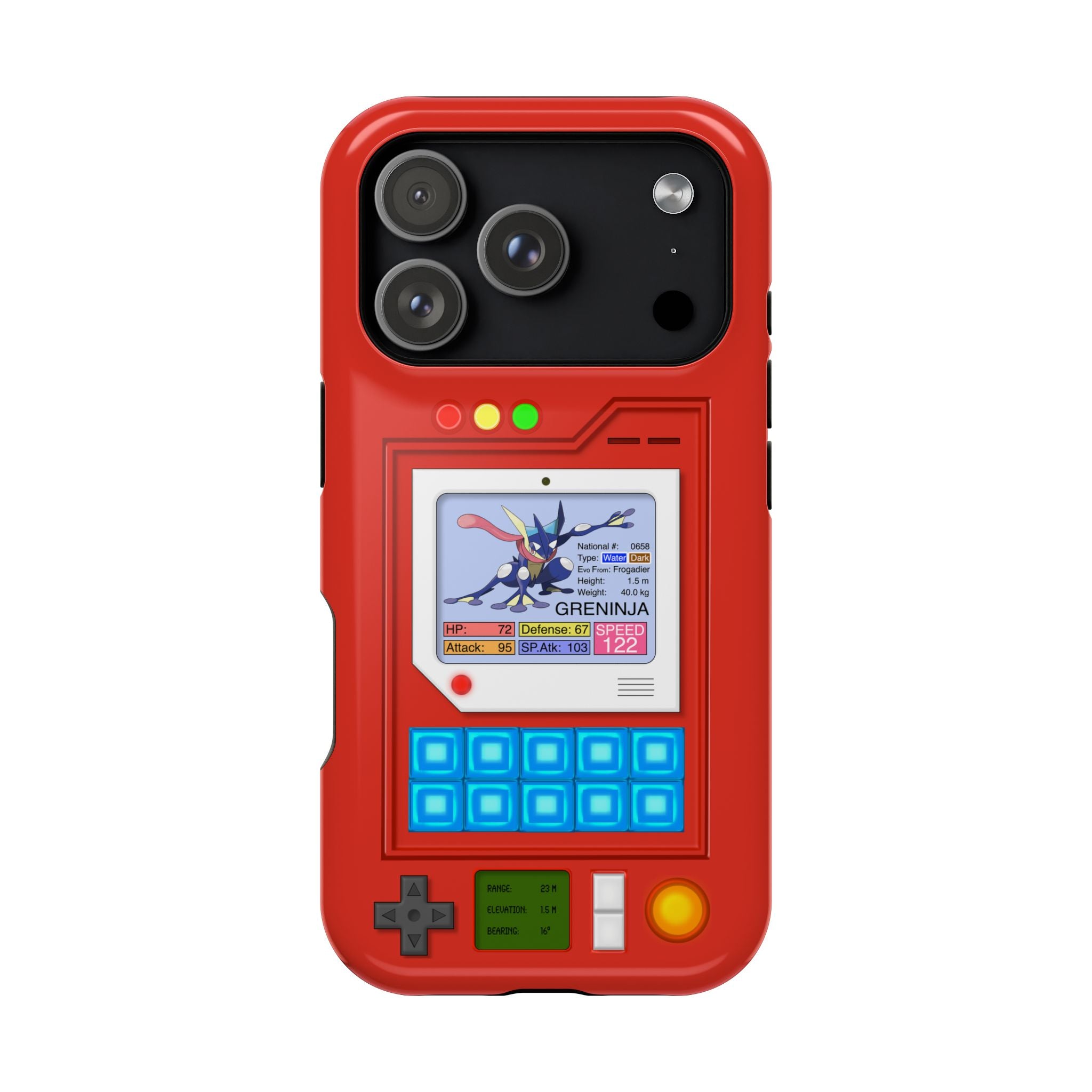 MagSafe Compatible 2 Layers Of Protection Tough Case for iPhone - Pokedex Inspired