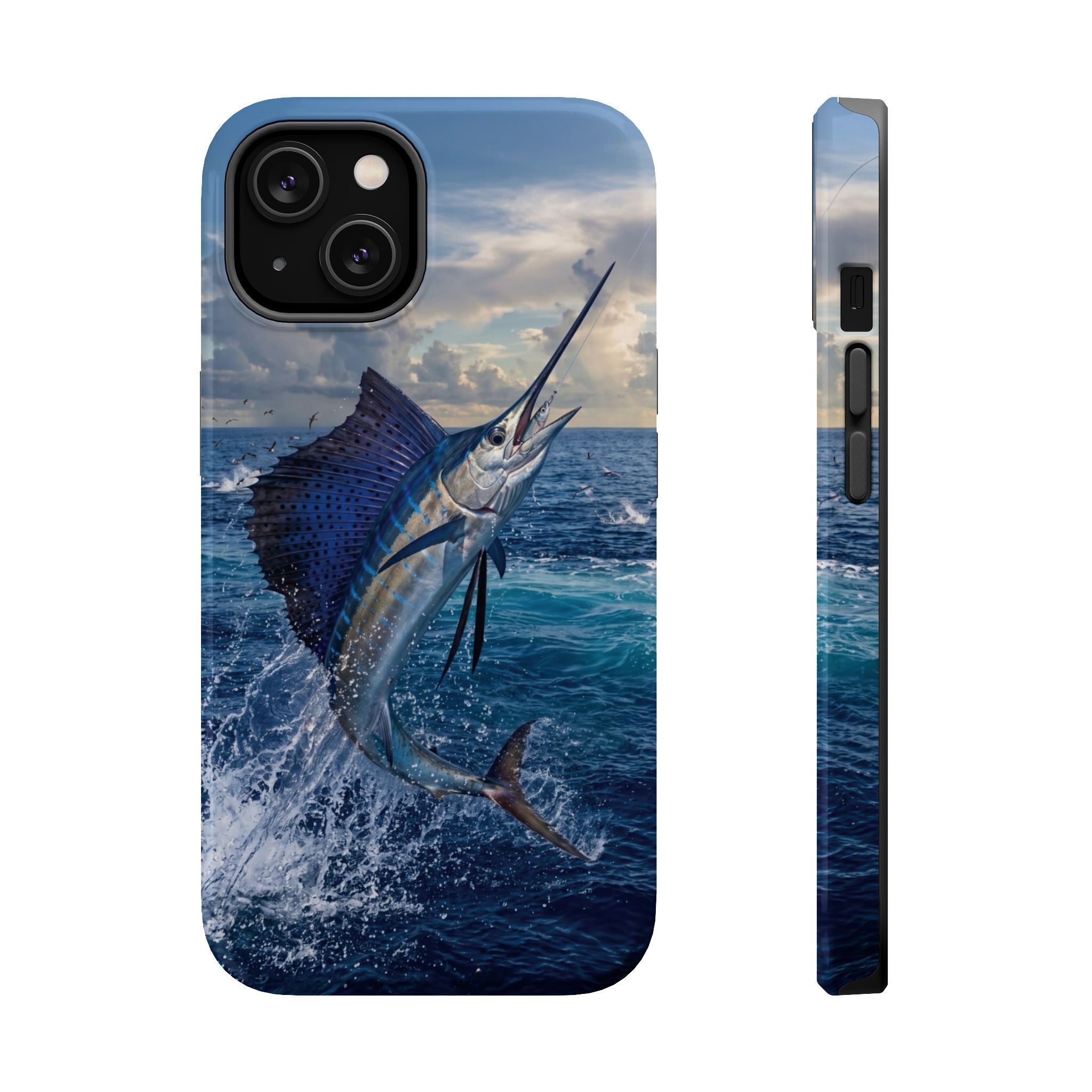 Sailfish Fishing Phone Case MagSafe Compatible for iPhone & Samsung Galaxy | Sailfish Fisherman Gift | Dual Layer Tough Case