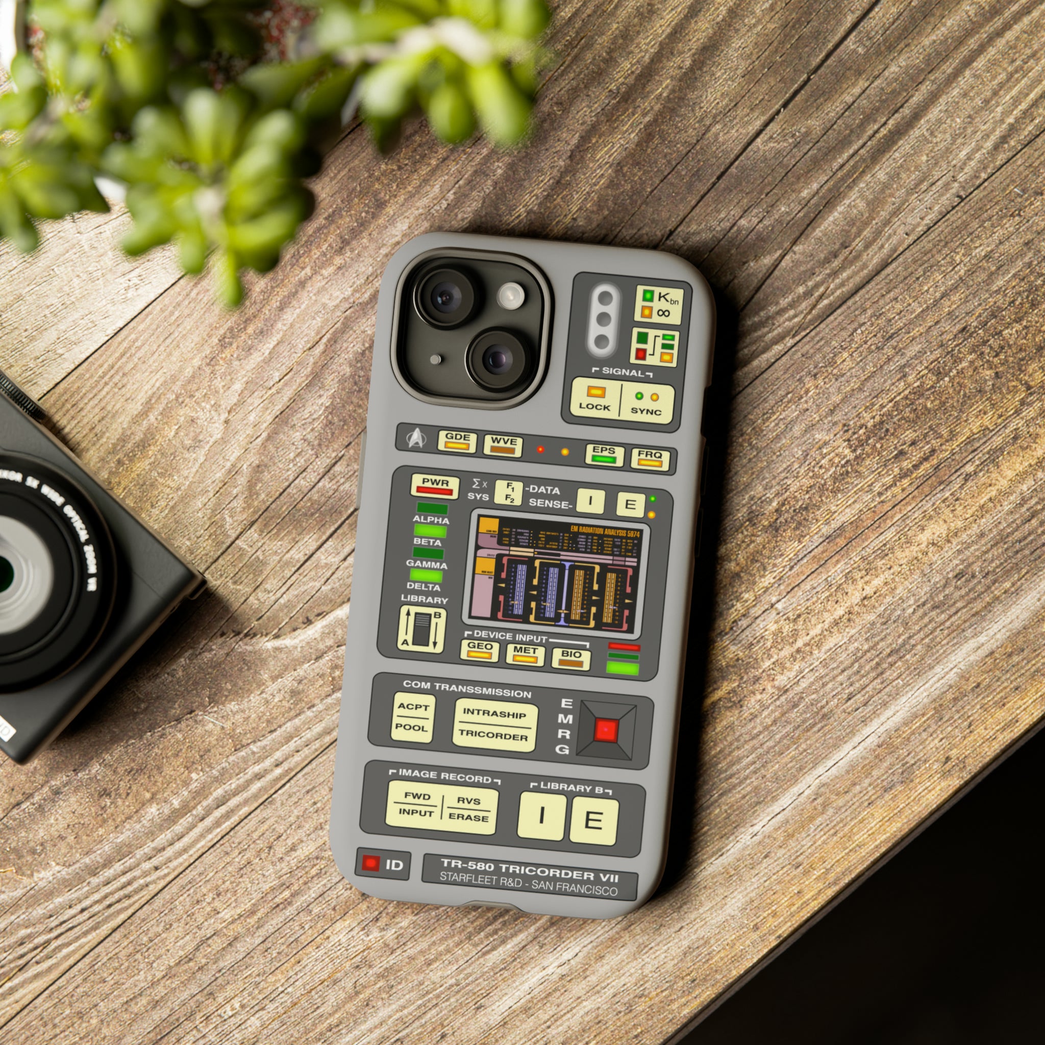TNG Tricorder Style iPhone 15 Tough Cases Prop
