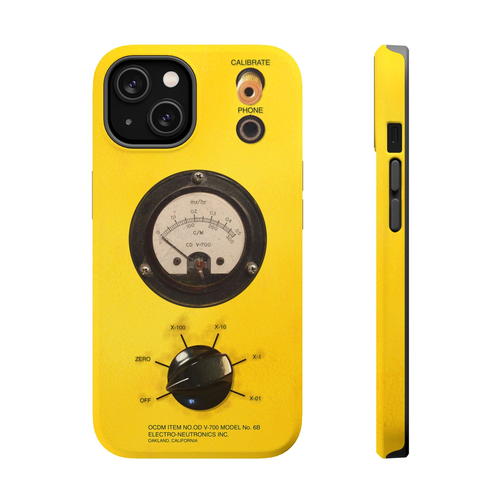 Fallout Geiger Counter Look iPhone Case 16 15 14 13 Magnetic Impact-Resistant