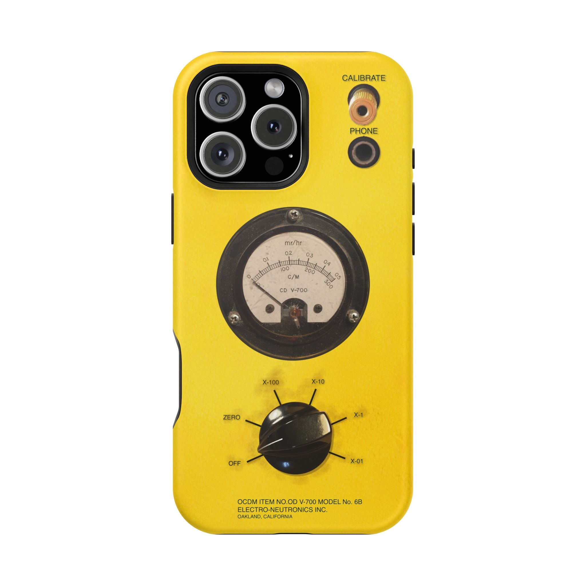 Fallout Geiger Counter Look iPhone Case 16 15 14 13 Magnetic Impact-Resistant