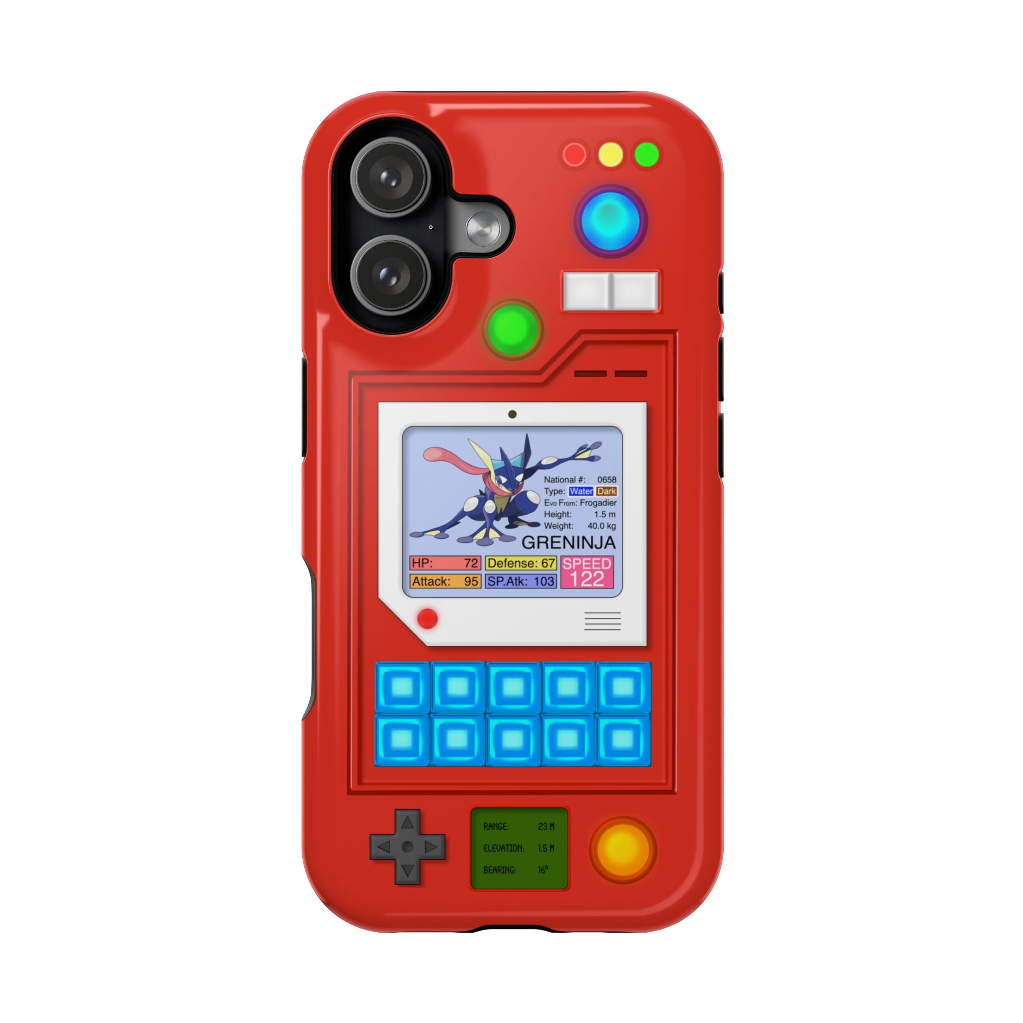 MagSafe Compatible 2 Layers Of Protection Tough Case for iPhone - Pokedex Inspired