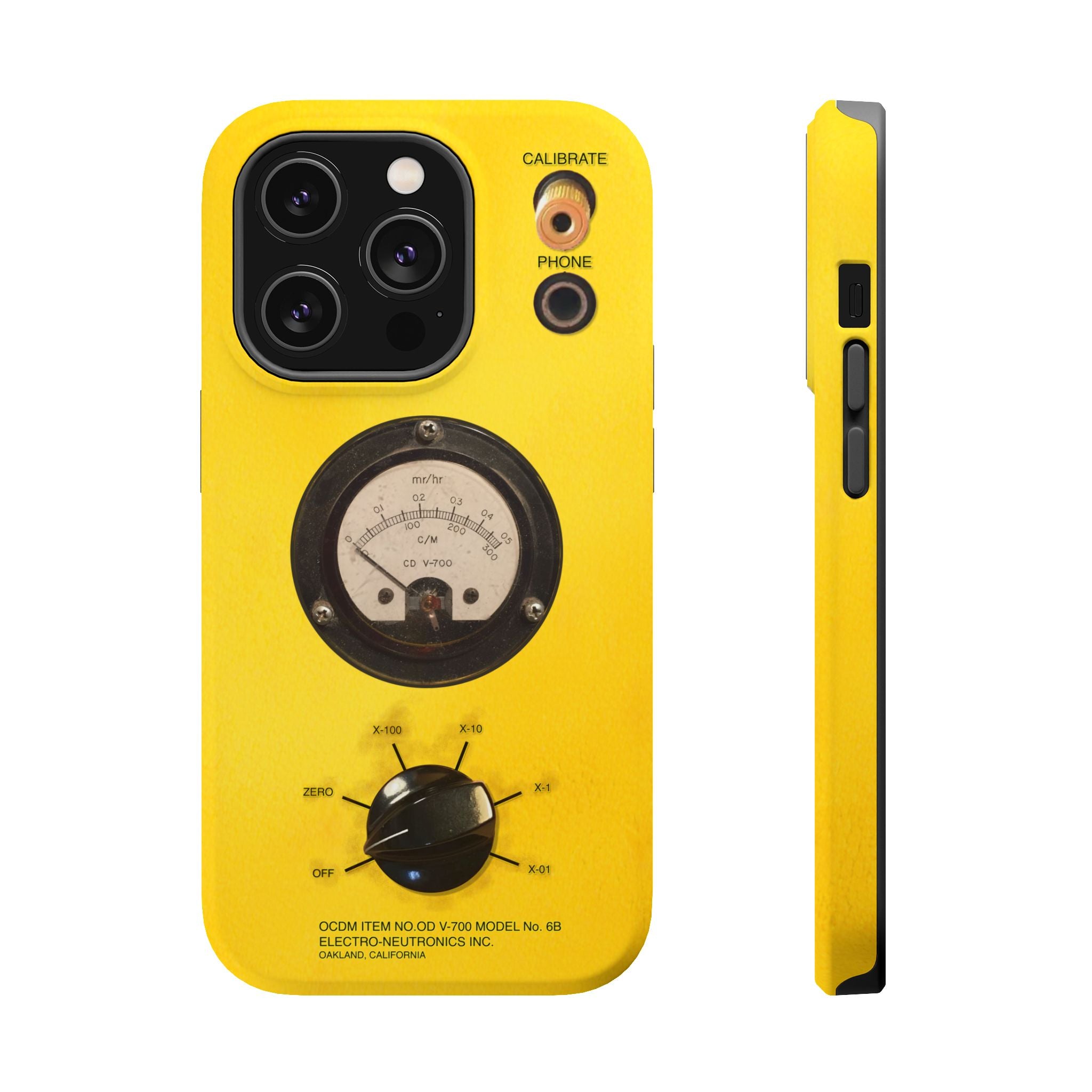 Fallout Geiger Counter Look iPhone Case 16 15 14 13 Magnetic Impact-Resistant