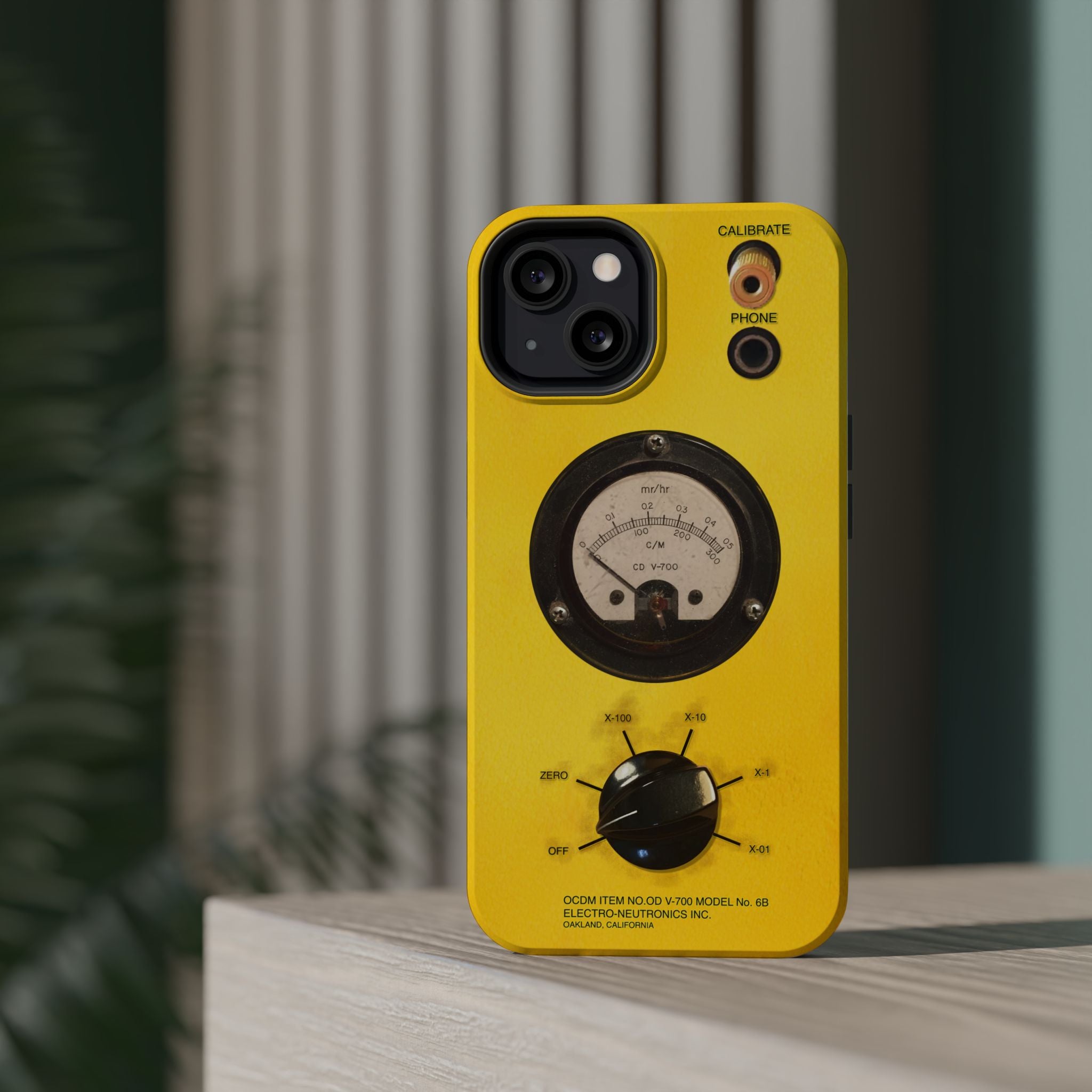 Fallout Geiger Counter Look iPhone Case 16 15 14 13 Magnetic Impact-Resistant