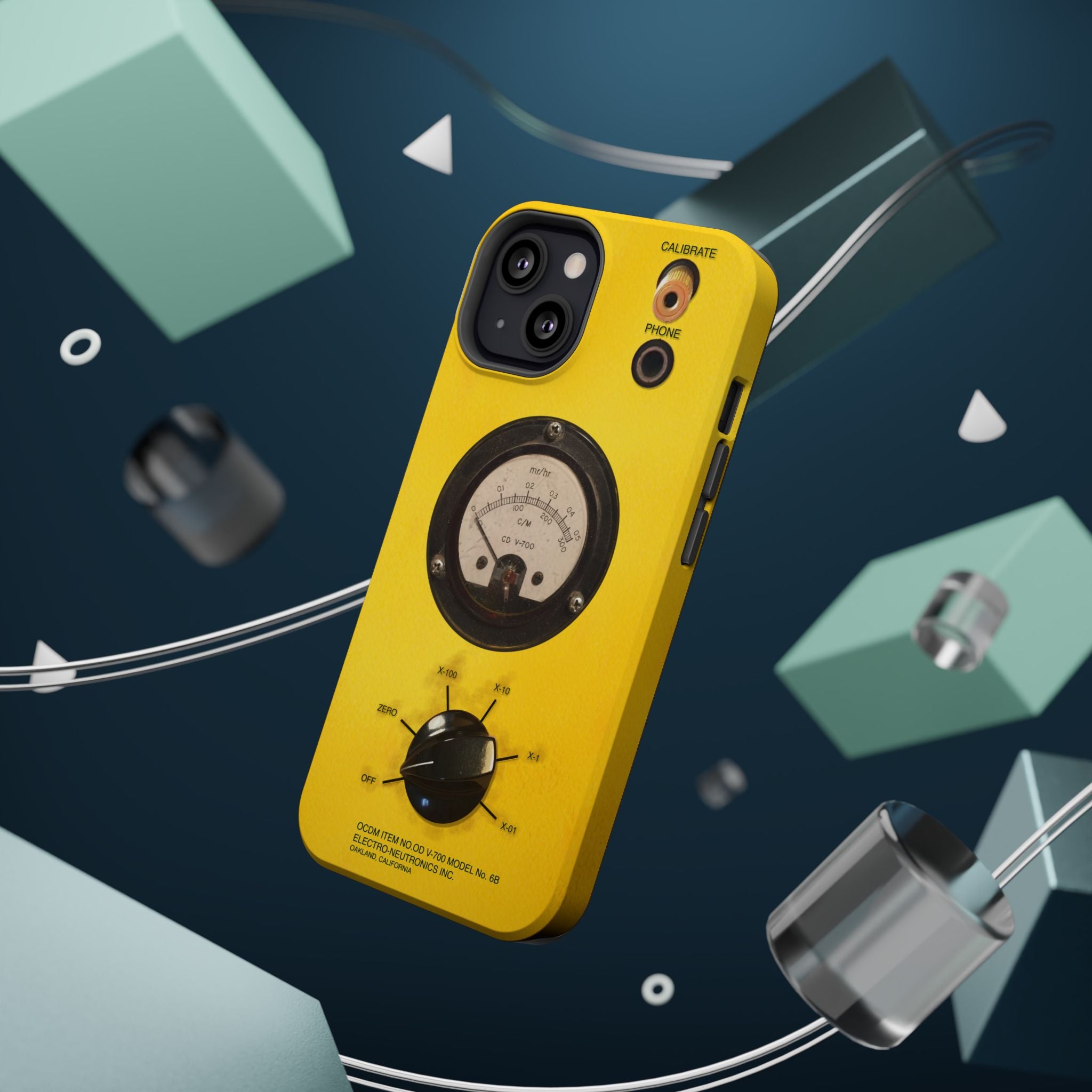 Fallout Geiger Counter Look iPhone Case 16 15 14 13 Magnetic Impact-Resistant