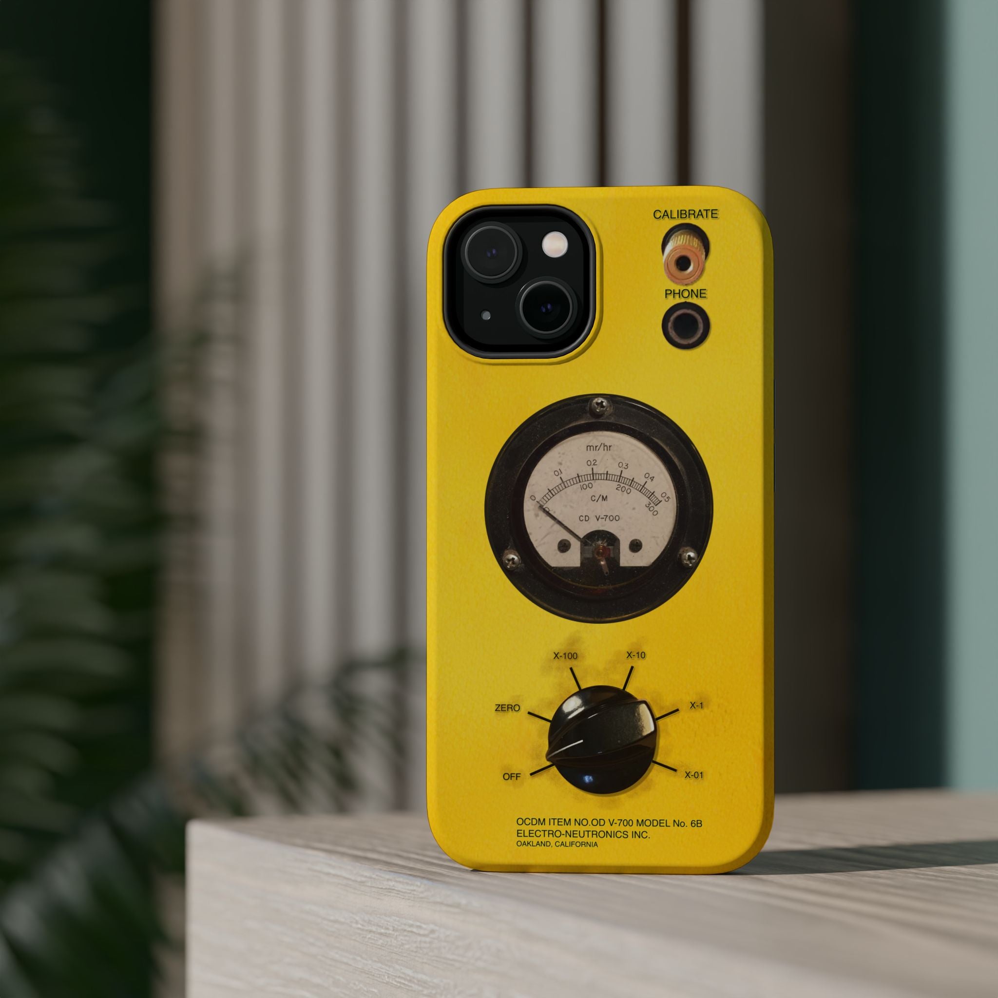 Fallout Geiger Counter Look iPhone Case 16 15 14 13 Magnetic Impact-Resistant