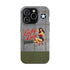 WWII Pinup Phone Case, Lucky Lucy Nose Art, MagSafe Dual Layer Case for iPhone & Samsung Galaxy, Vintage Aircraft Art