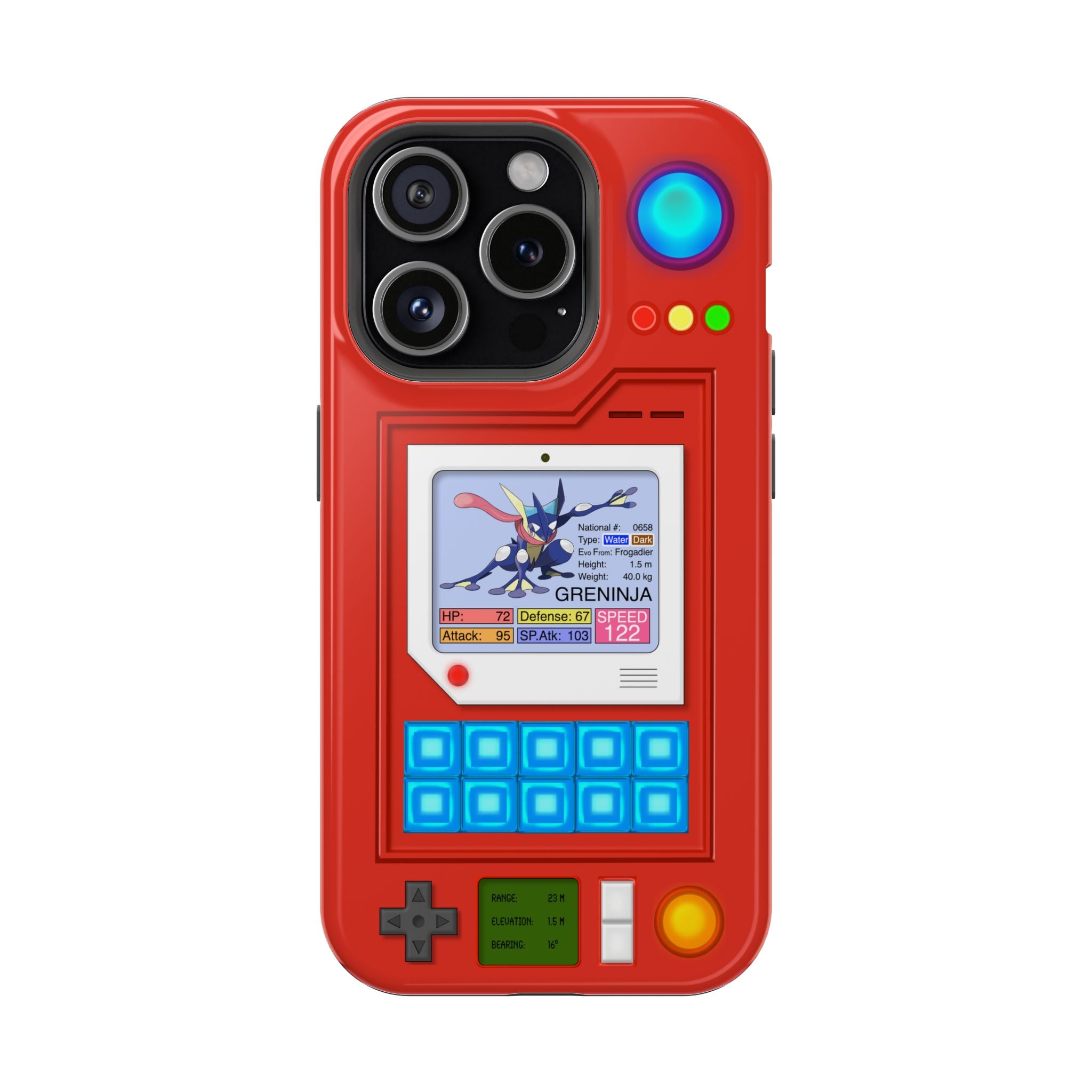 MagSafe Compatible 2 Layers Of Protection Tough Case for iPhone - Pokedex Inspired