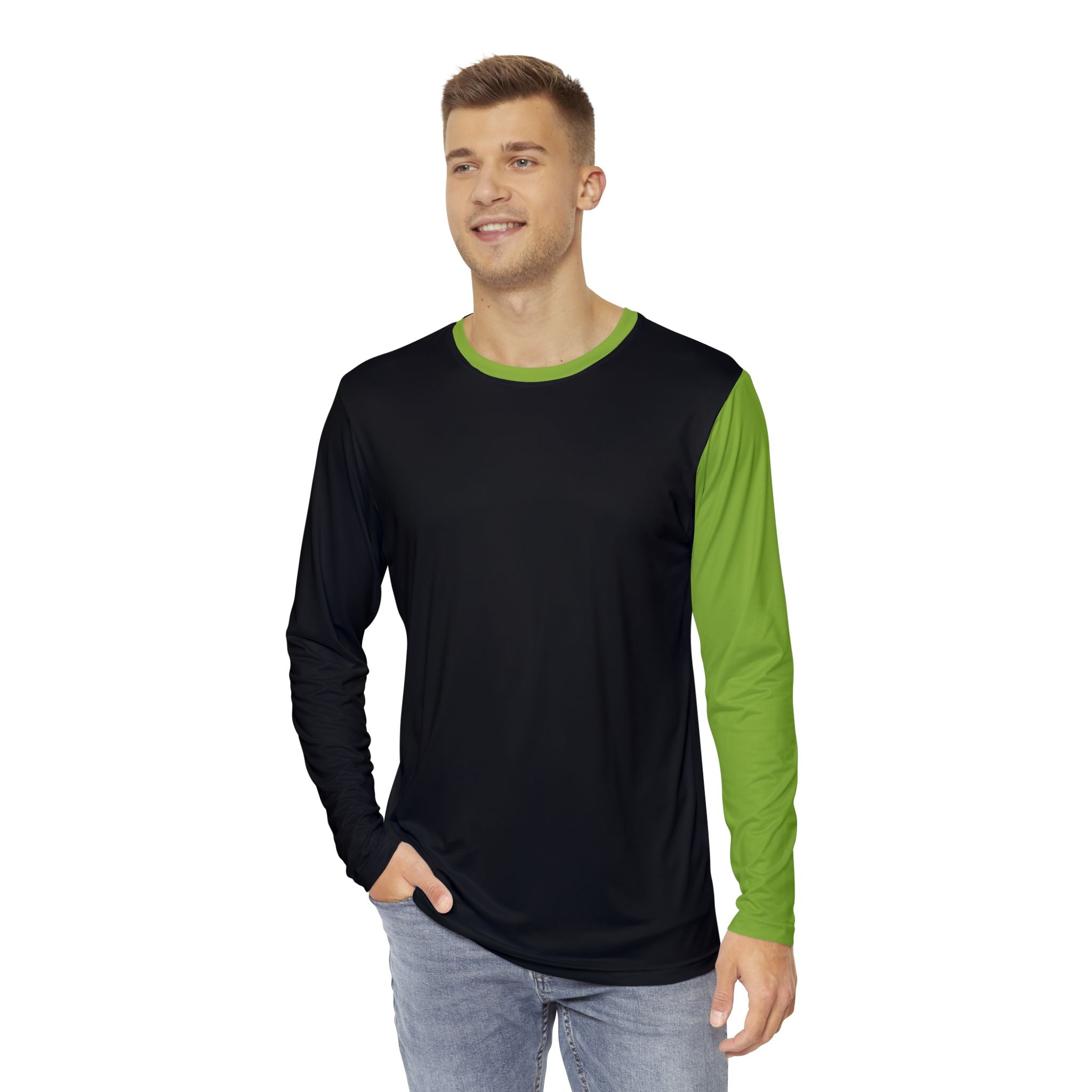 Custom 1999 Long Sleeve Shirt Uniform Space Costume - Green Black