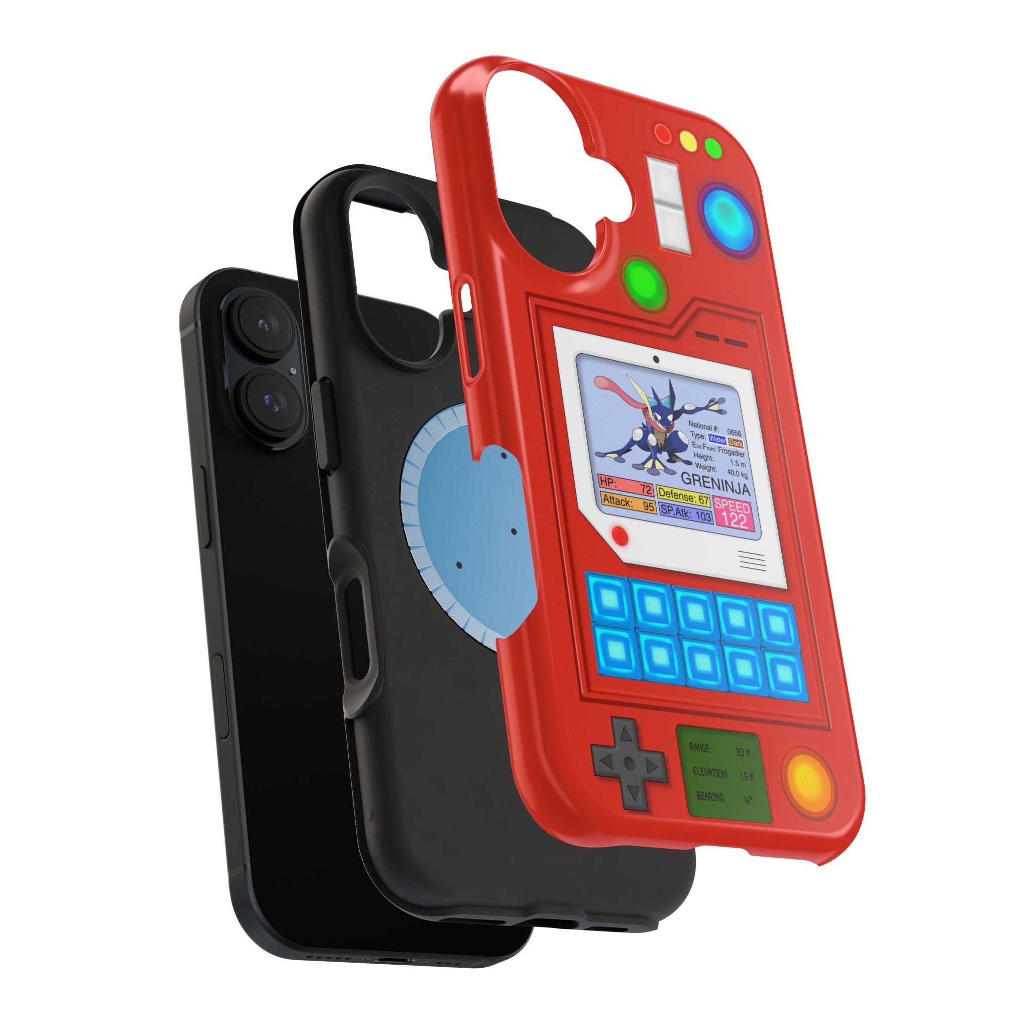 MagSafe Compatible 2 Layers Of Protection Tough Case for iPhone - Pokedex Inspired