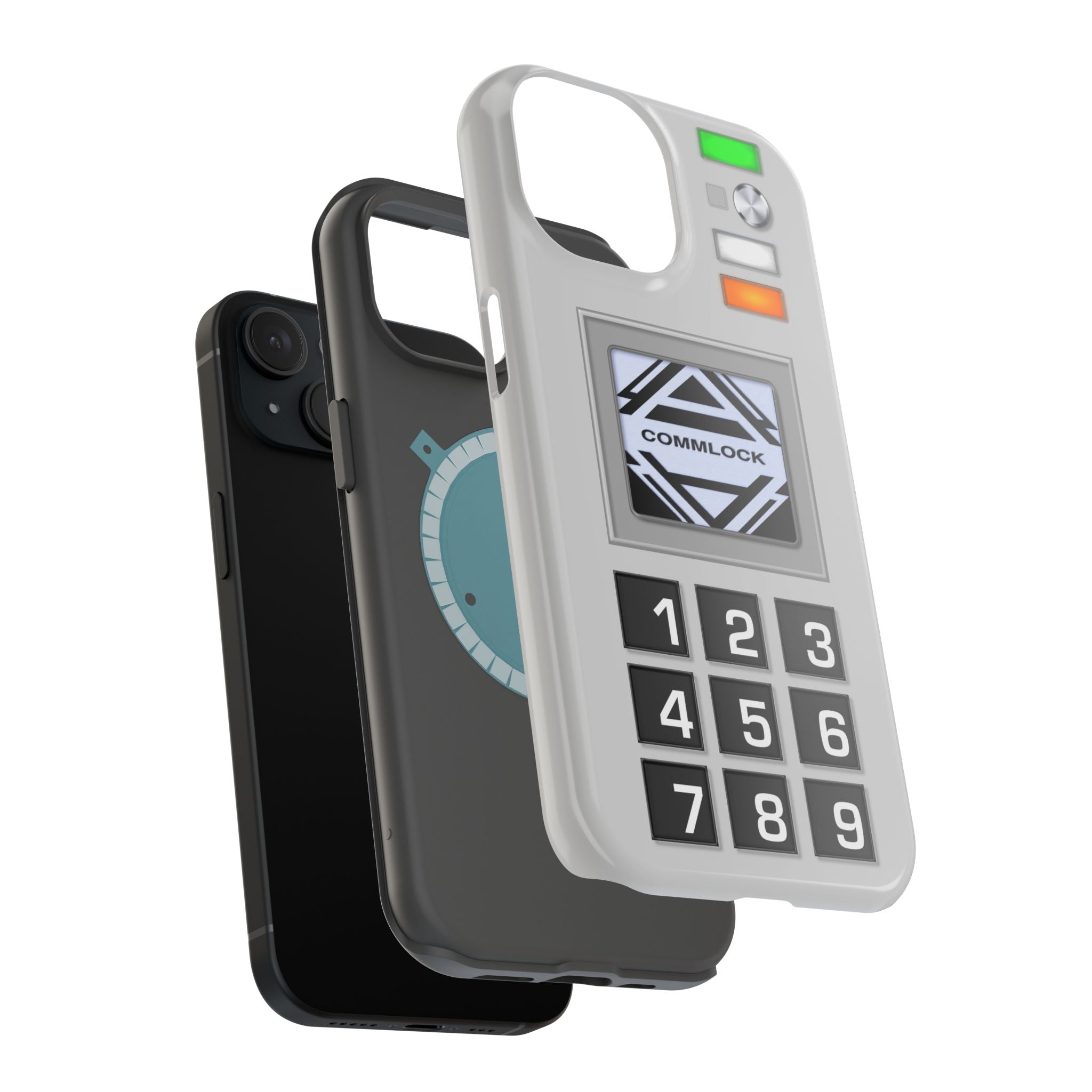 Space CommLock iPhone Case 1999 Prop MagSafe Magnetic 17 16 15 14 13 Pro Max Plus Mini Comlock