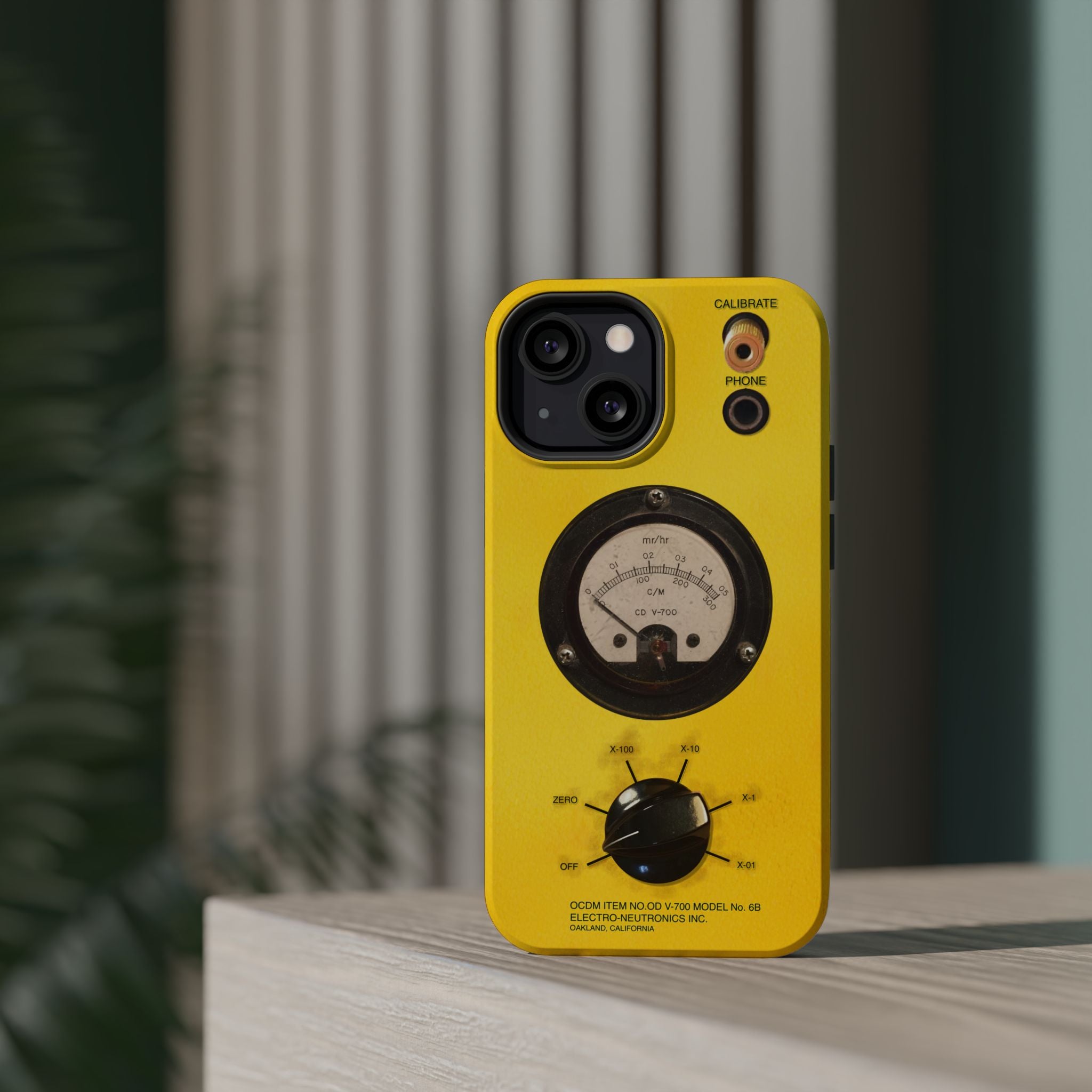 Fallout Geiger Counter Look iPhone Case 16 15 14 13 Magnetic Impact-Resistant