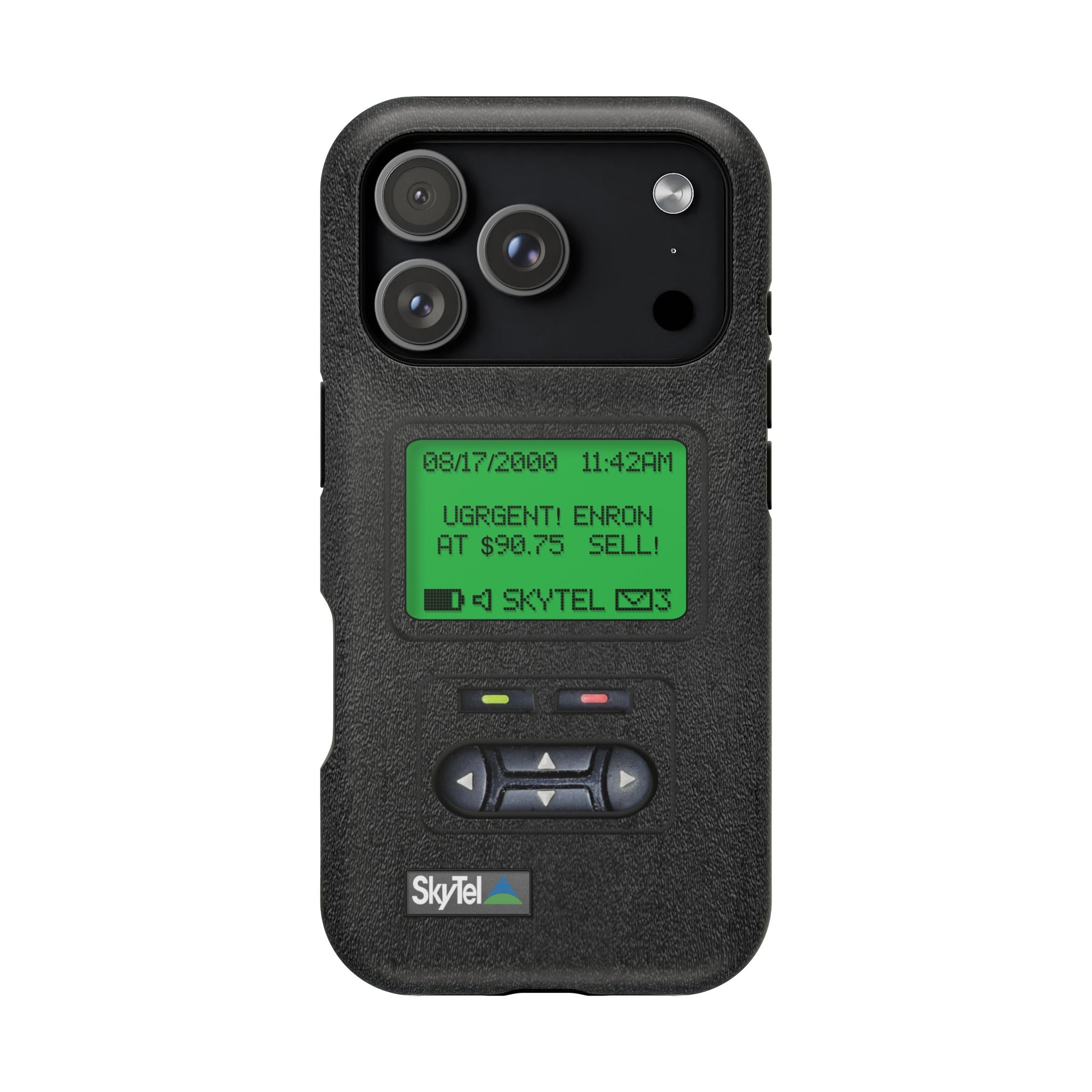 Pager Look Retro Tech Phone Case for iPhone Beeper - MagSafe Compatible - Duel layer Protection