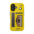 Retro Cassette AM FM Radio iPhone Case, Vintage Walkman Style Phone Case, MagSafe Dual Layer Protective Case Sport Yellow