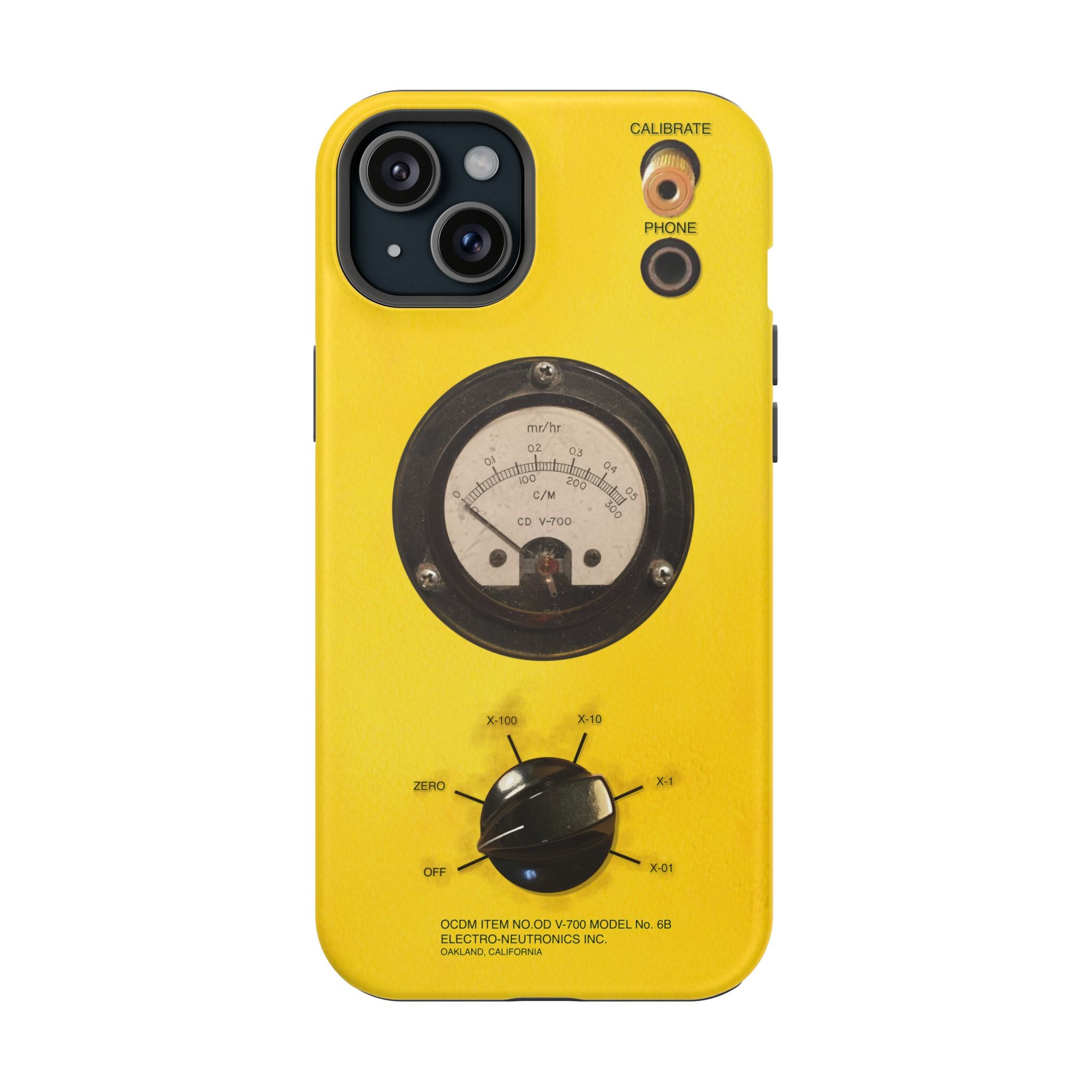 Fallout Geiger Counter Look iPhone Case 16 15 14 13 Magnetic Impact-Resistant