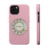 Retro Pink Princess Phone Look MagSafe Compatible iPhone Case Rotary Dial Nostalgia