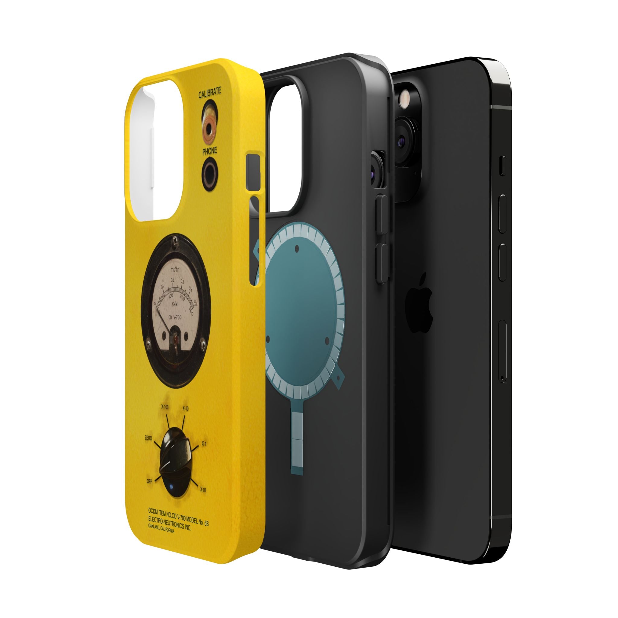Fallout Geiger Counter Look iPhone Case 16 15 14 13 Magnetic Impact-Resistant