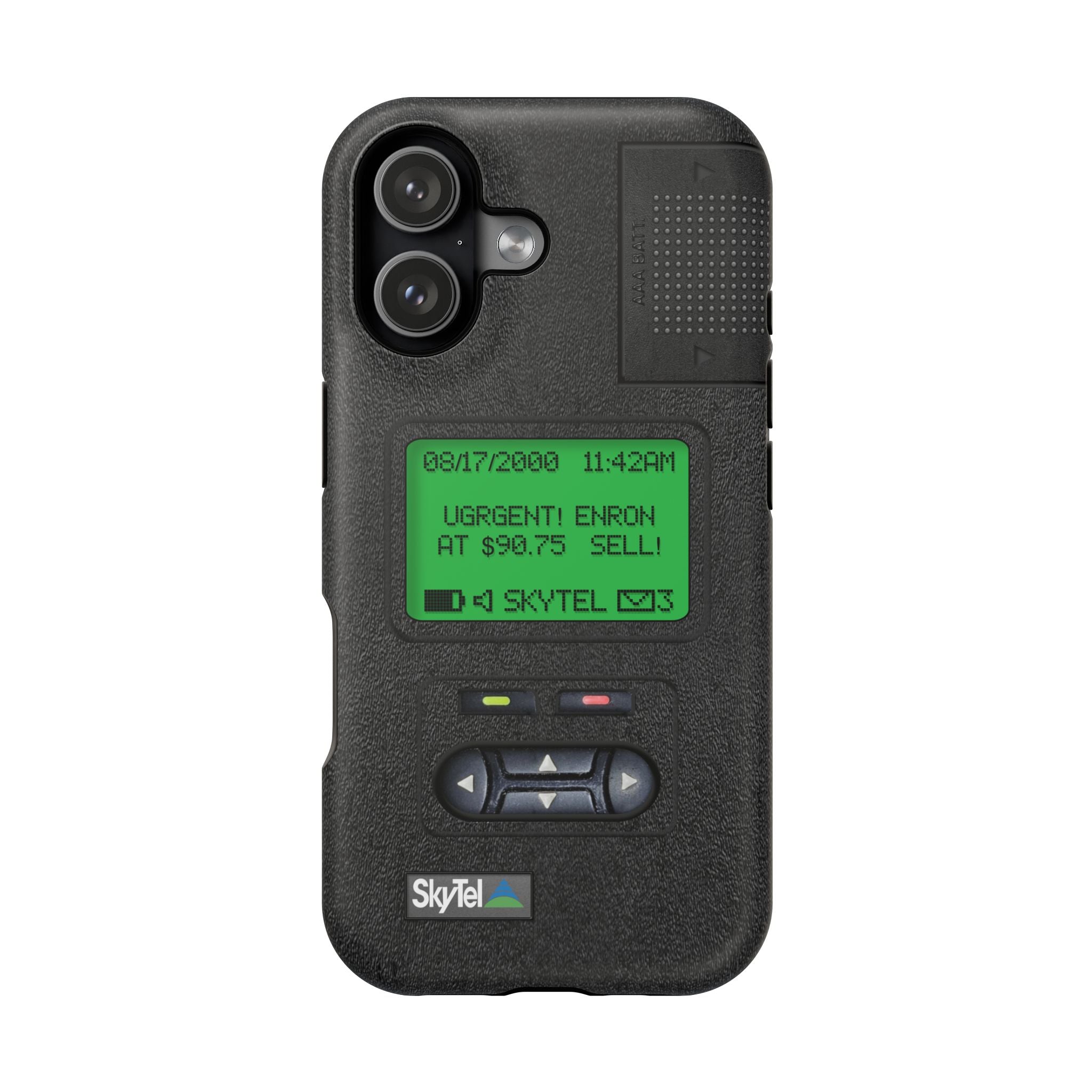 Pager Look Retro Tech Phone Case for iPhone Beeper - MagSafe Compatible - Duel layer Protection