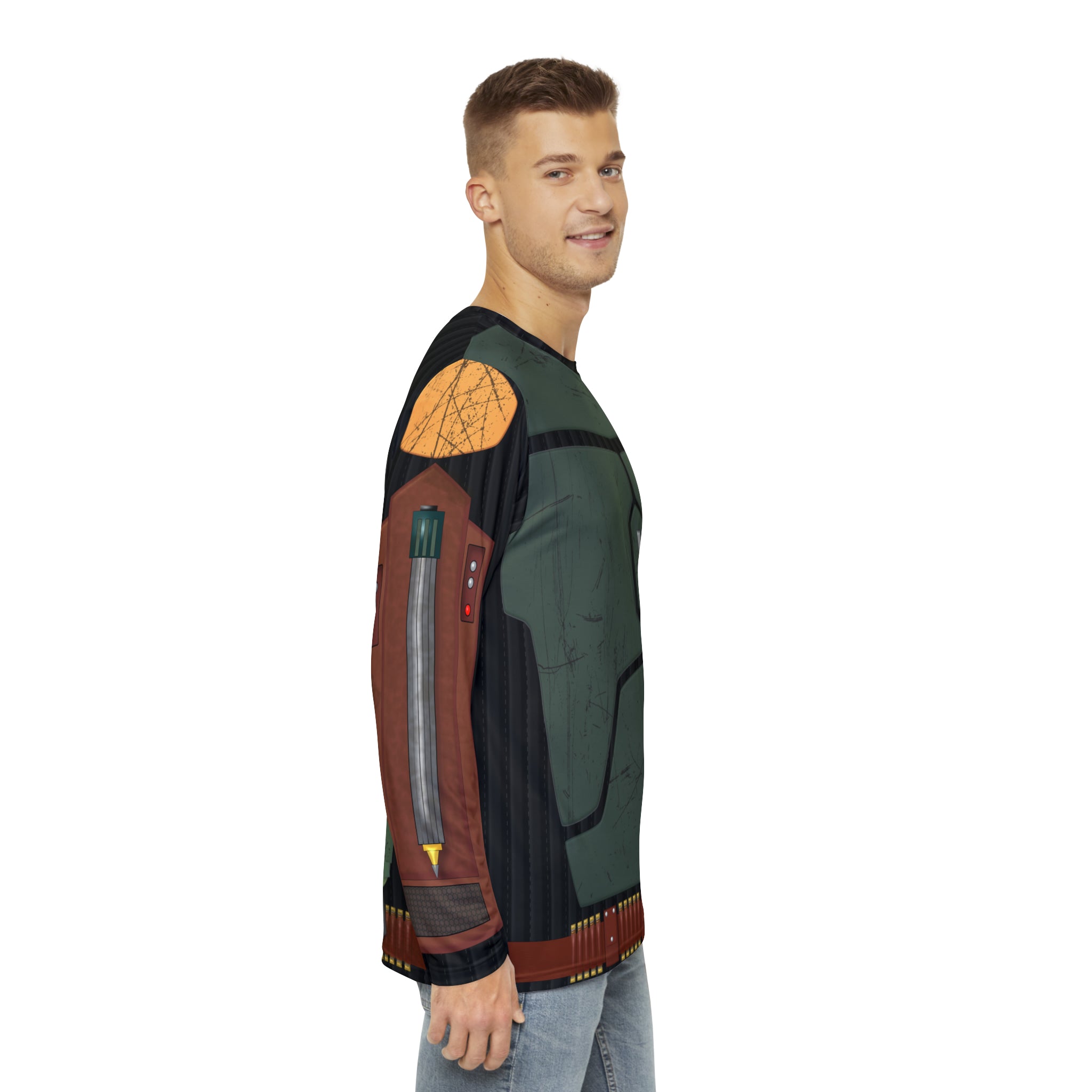 Bounty Hunter Beskar Armor Cosplay Long Sleeve Shirt