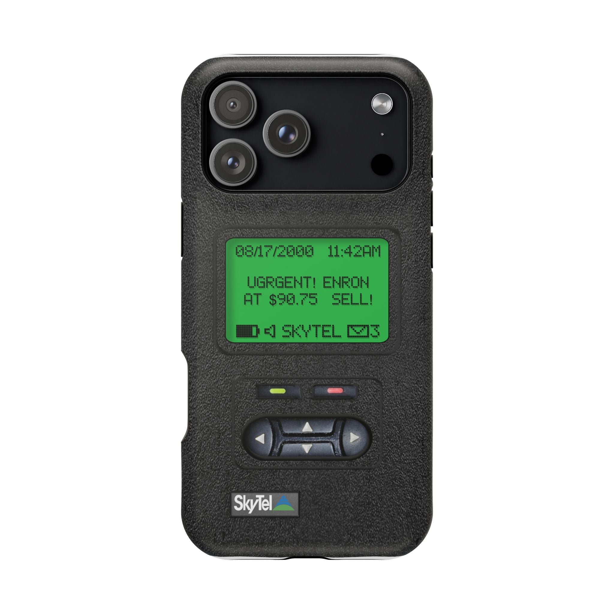 Pager Look Retro Tech Phone Case for iPhone Beeper - MagSafe Compatible - Duel layer Protection