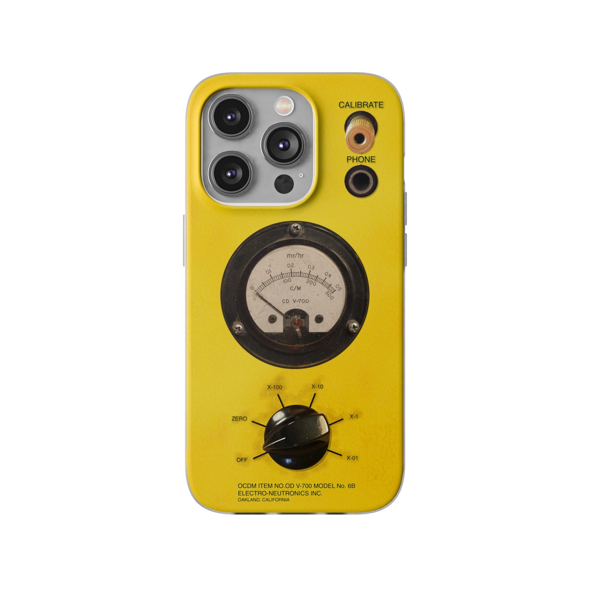 Fallout Geiger Counter Look iPhone Case 15 14 13 12 Pro Max Mini Plus