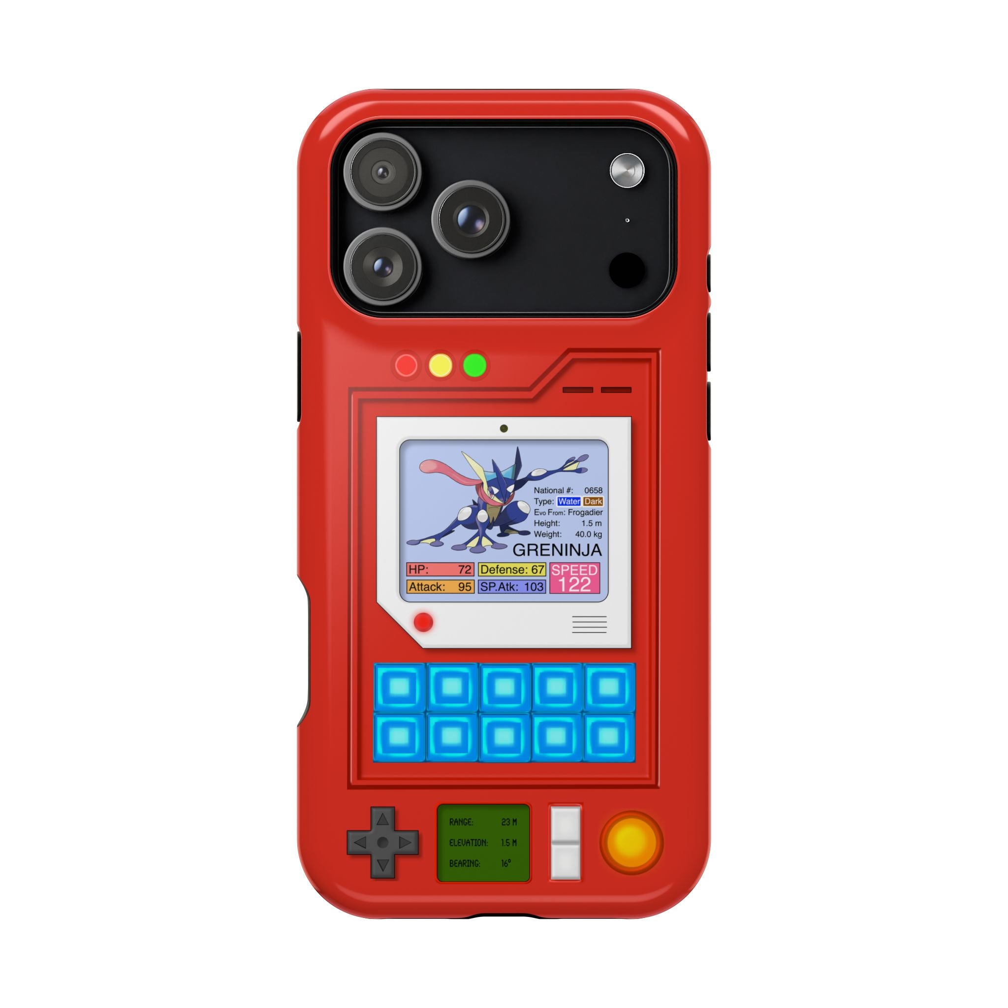MagSafe Compatible 2 Layers Of Protection Tough Case for iPhone - Pokedex Inspired
