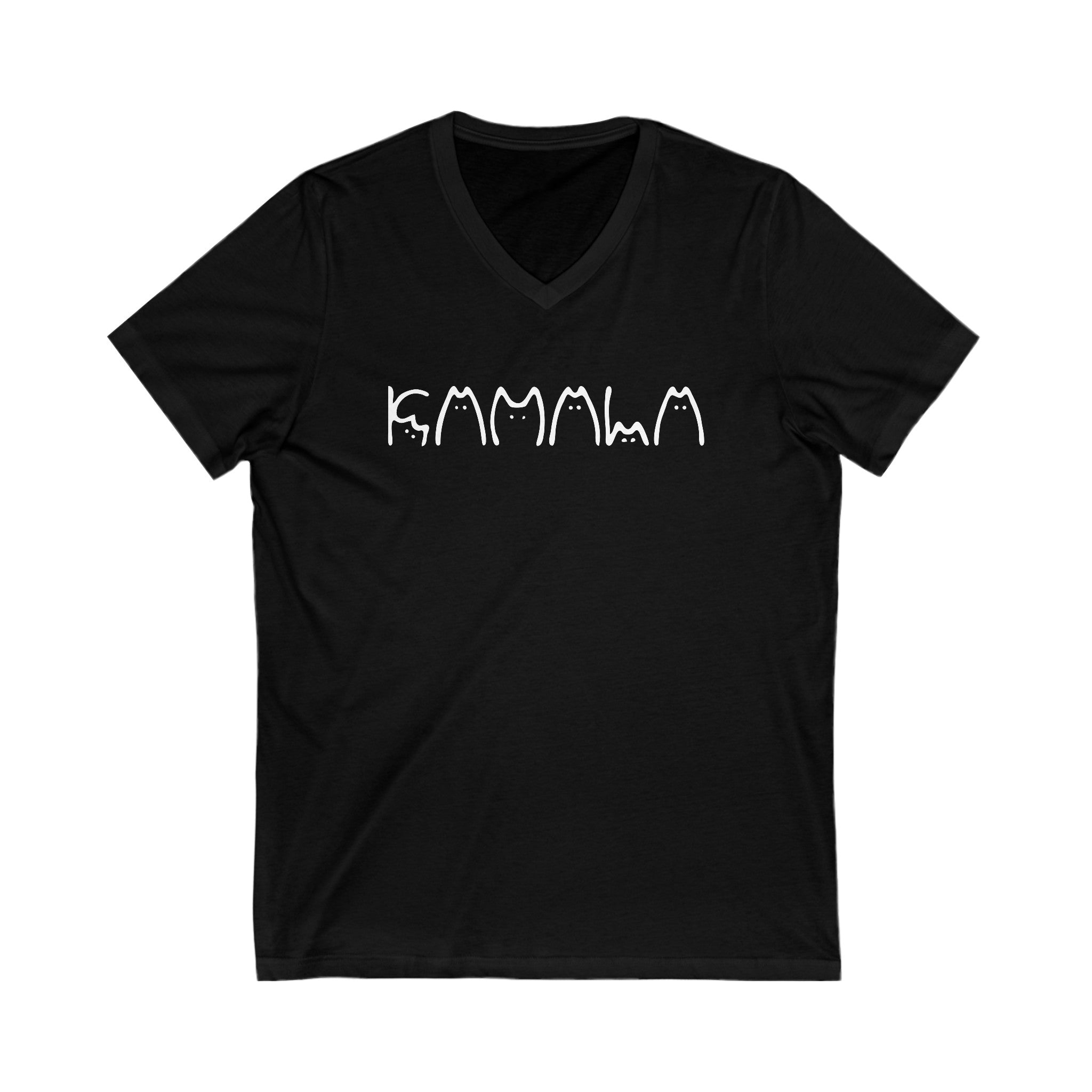 Kamala Cat Letters Cat Lady Unisex V-Neck Tee Kamala Harris