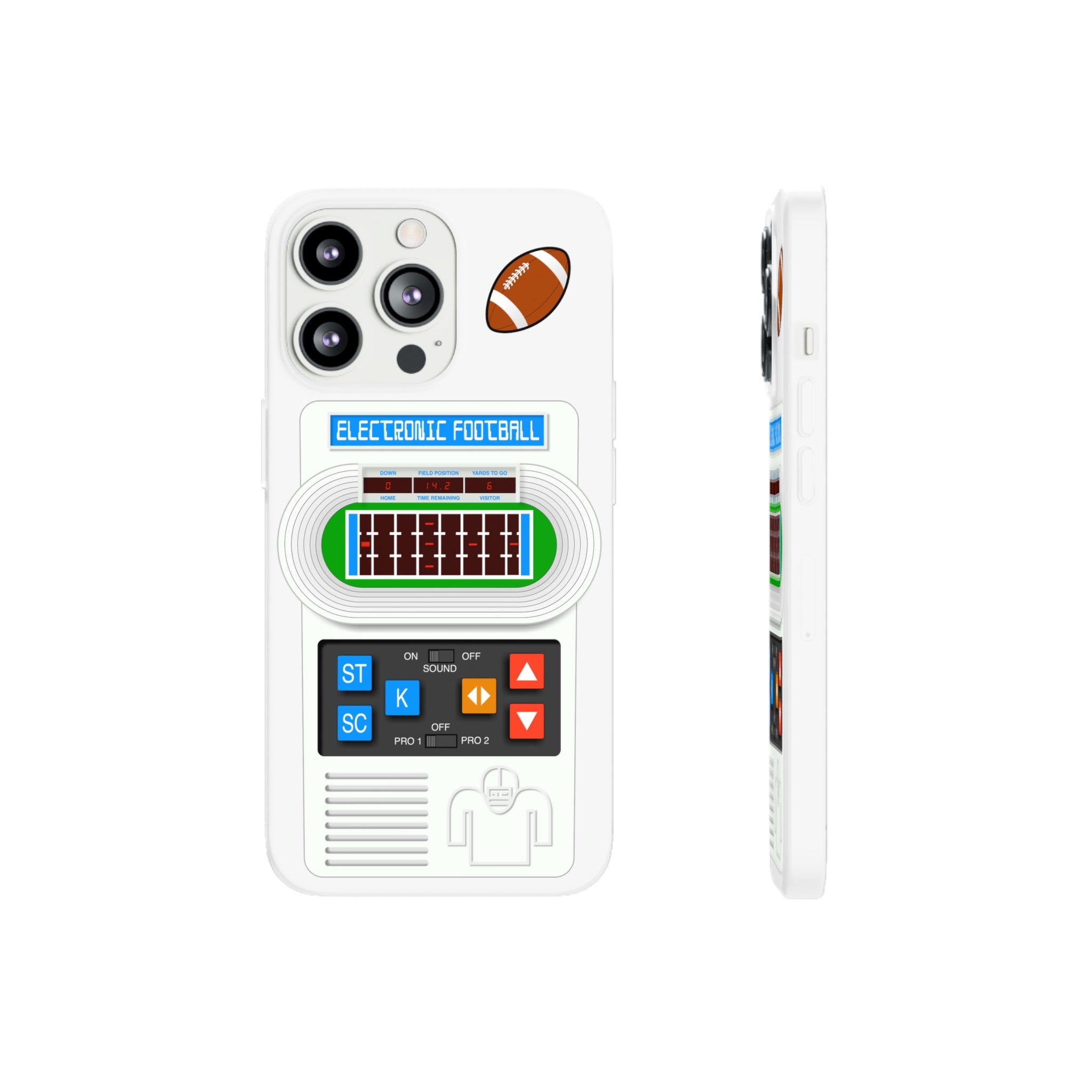 Vintage Electronic Classic Handheld Football Game iPhone Case 15 14 13 12