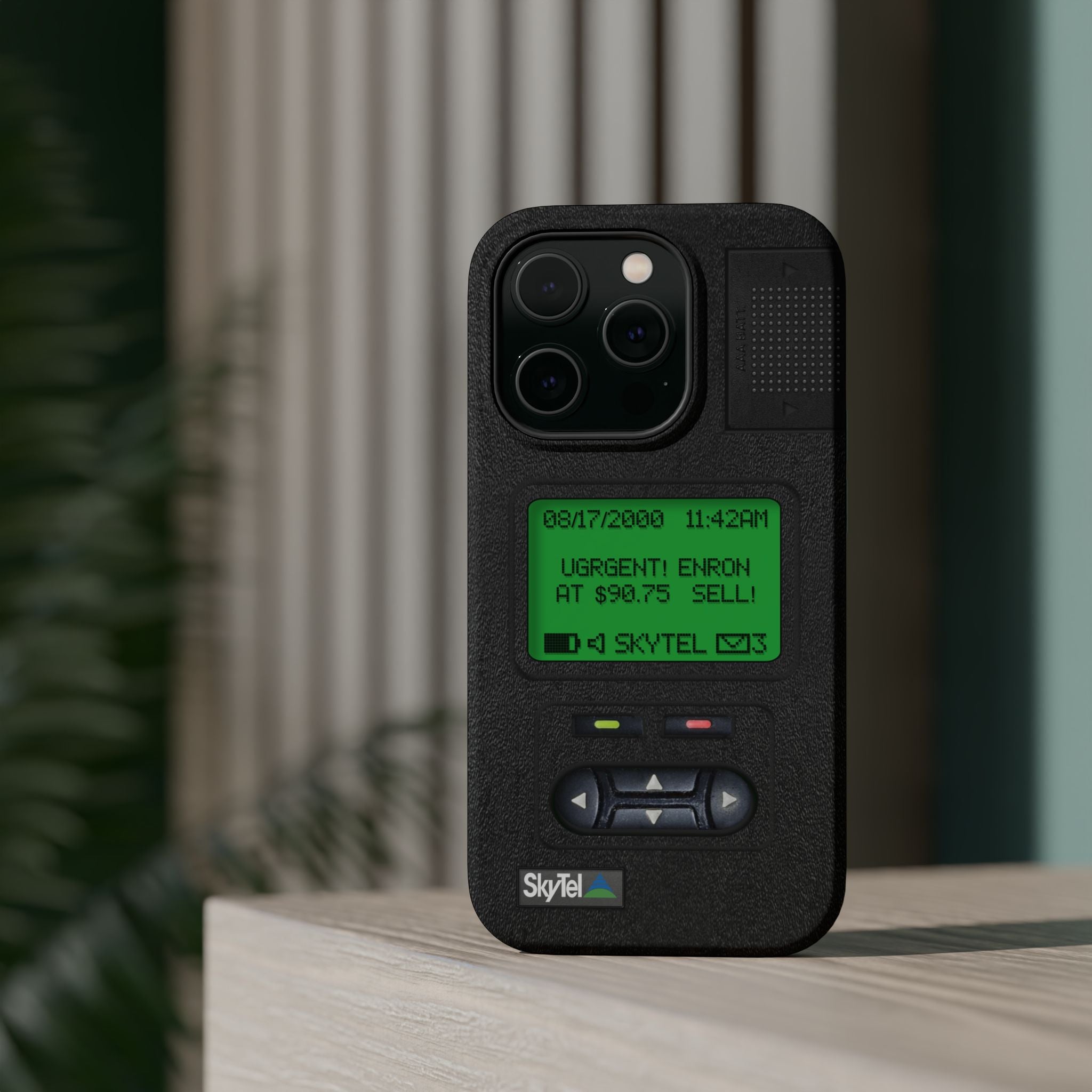 Pager Look Retro Tech Phone Case for iPhone Beeper - MagSafe Compatible - Duel layer Protection