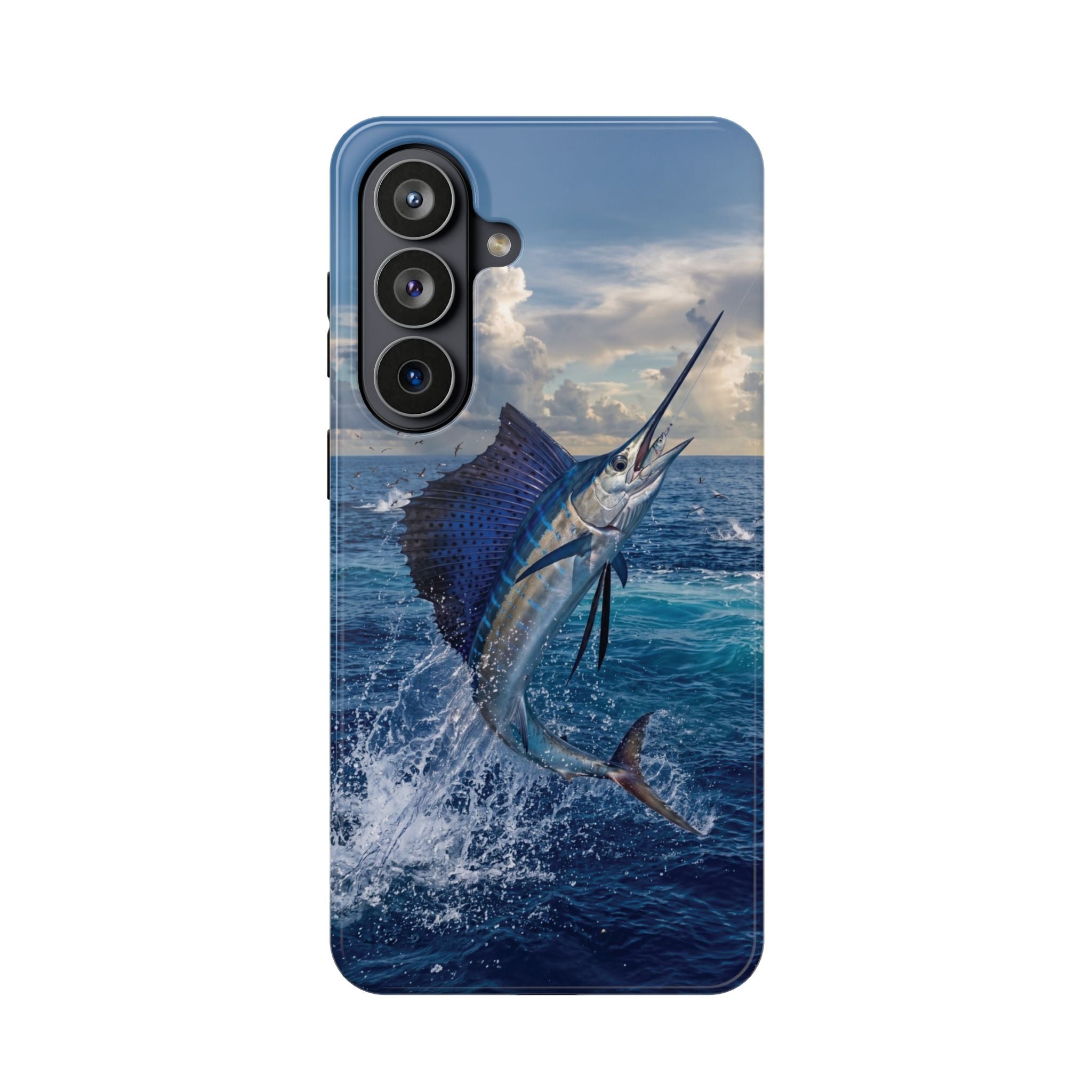 Sailfish Fishing Phone Case MagSafe Compatible for iPhone & Samsung Galaxy | Sailfish Fisherman Gift | Dual Layer Tough Case