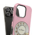 Retro Pink Princess Phone Look MagSafe Compatible iPhone Case Rotary Dial Nostalgia