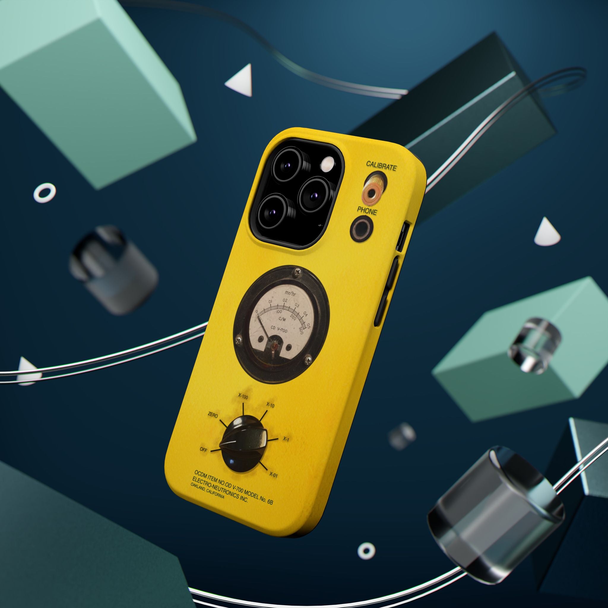 Fallout Geiger Counter Look iPhone Case 16 15 14 13 Magnetic Impact-Resistant